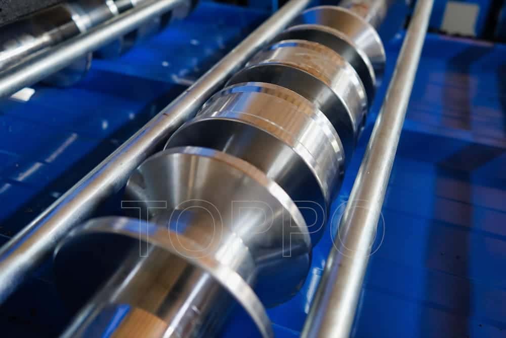 High Speed Double Layer Roofing Sheet Roll Forming Machine with Electric Shear Cutting