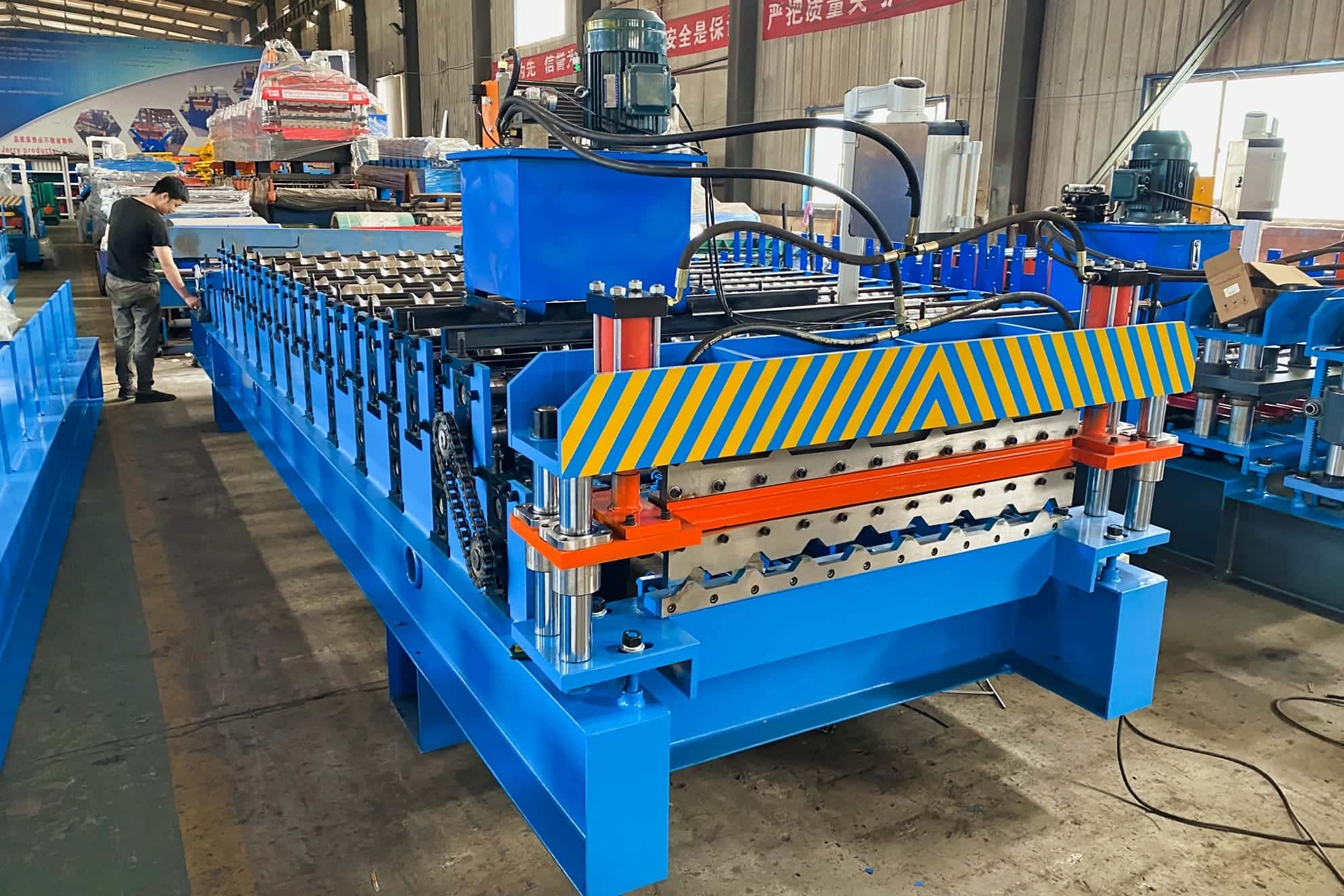 IBR Glazed Tile & Curving Double Layer Roll Forming Machine