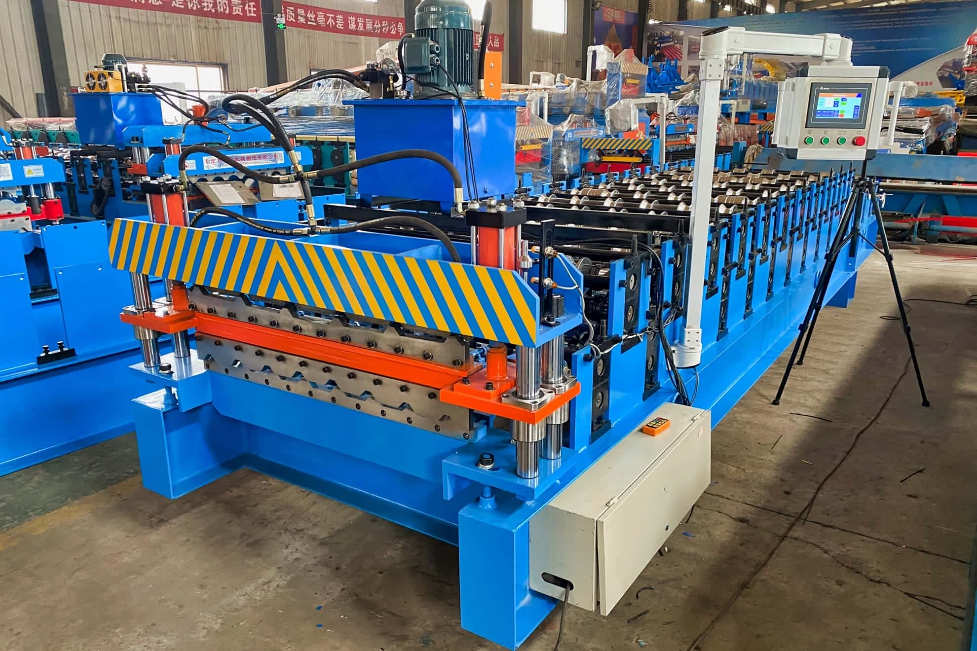 Automatic Double Layer Corrugated Roofing Sheet Roll Forming Machine