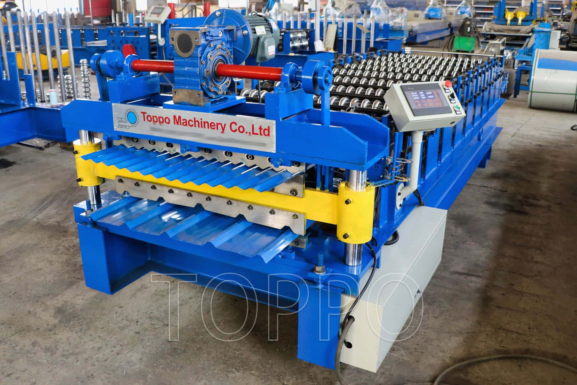 Electric Shear Double Layer Roll Forming Machine