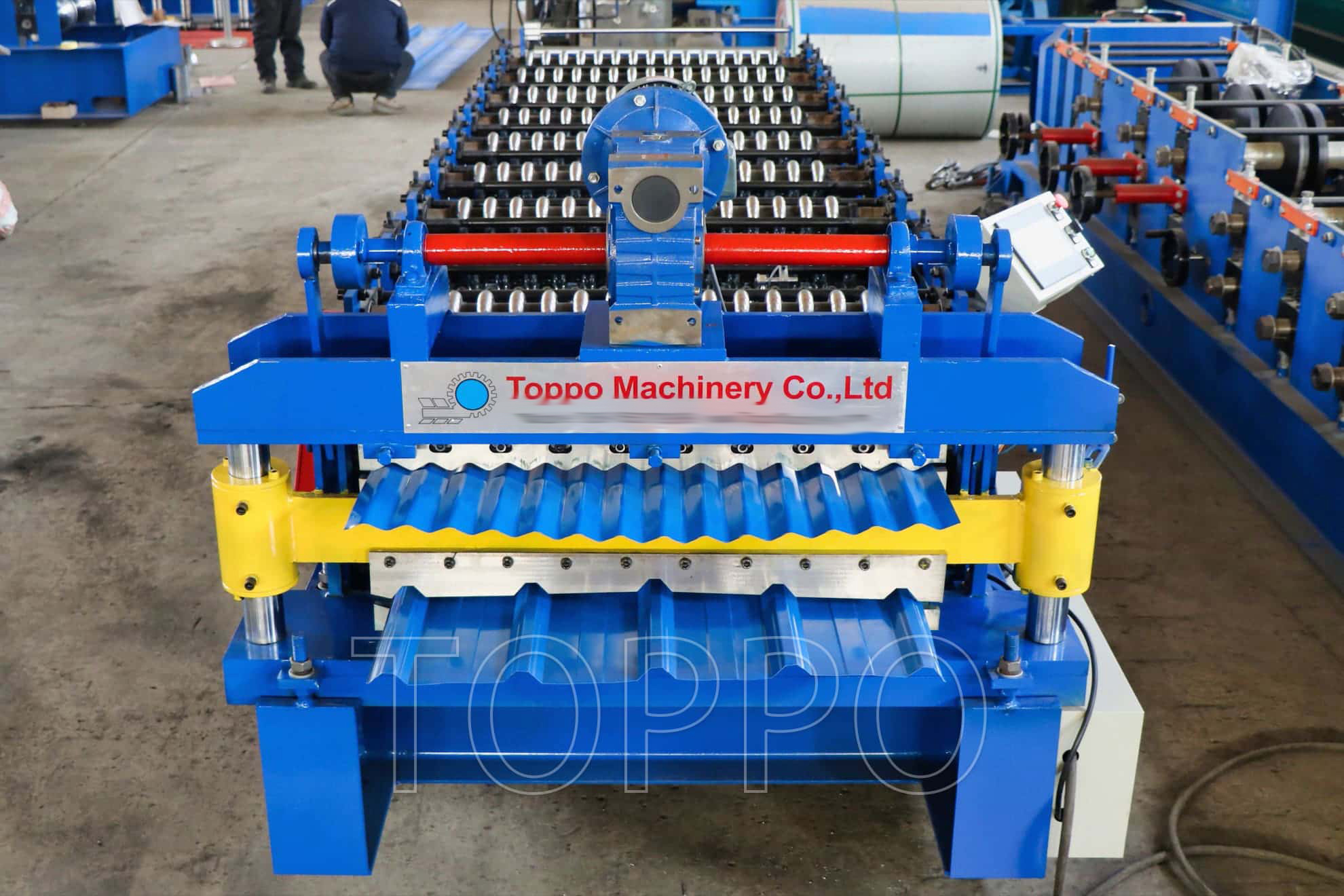 Single Layer Corrugated Roofing Sheet Roll Forming Machine