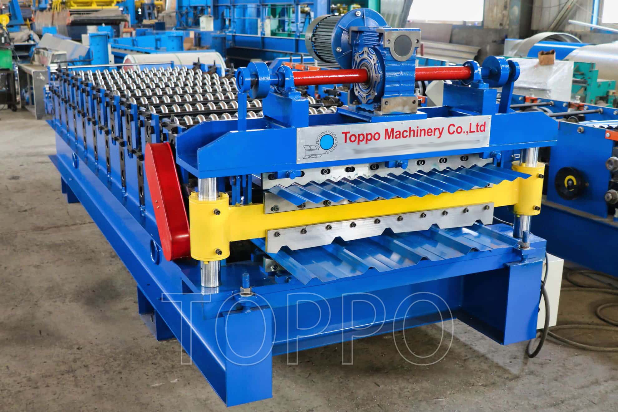 Single Layer Corrugated Roofing Sheet Roll Forming Machine