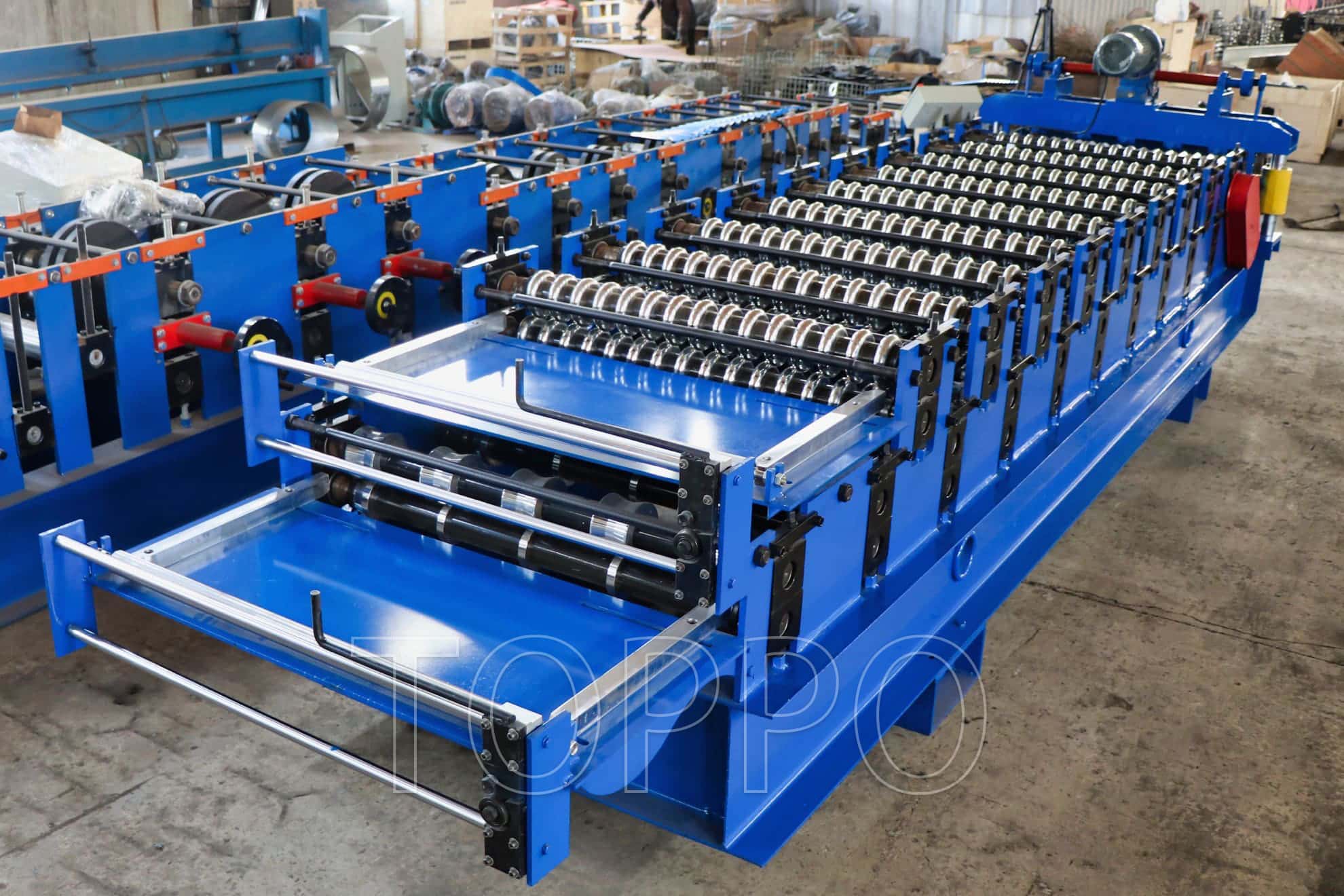 Single Layer Corrugated Roofing Sheet Roll Forming Machine