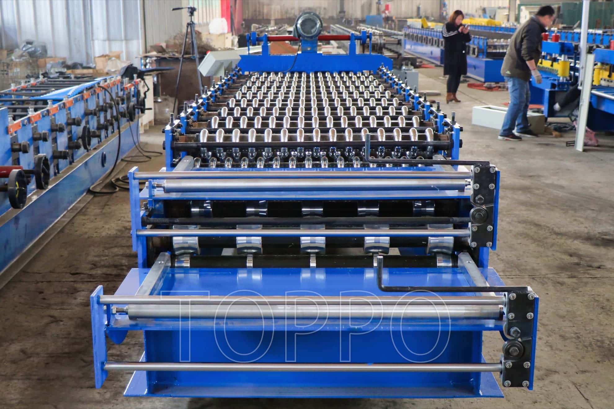 Electric Shear Double Layer Roll Forming Machine