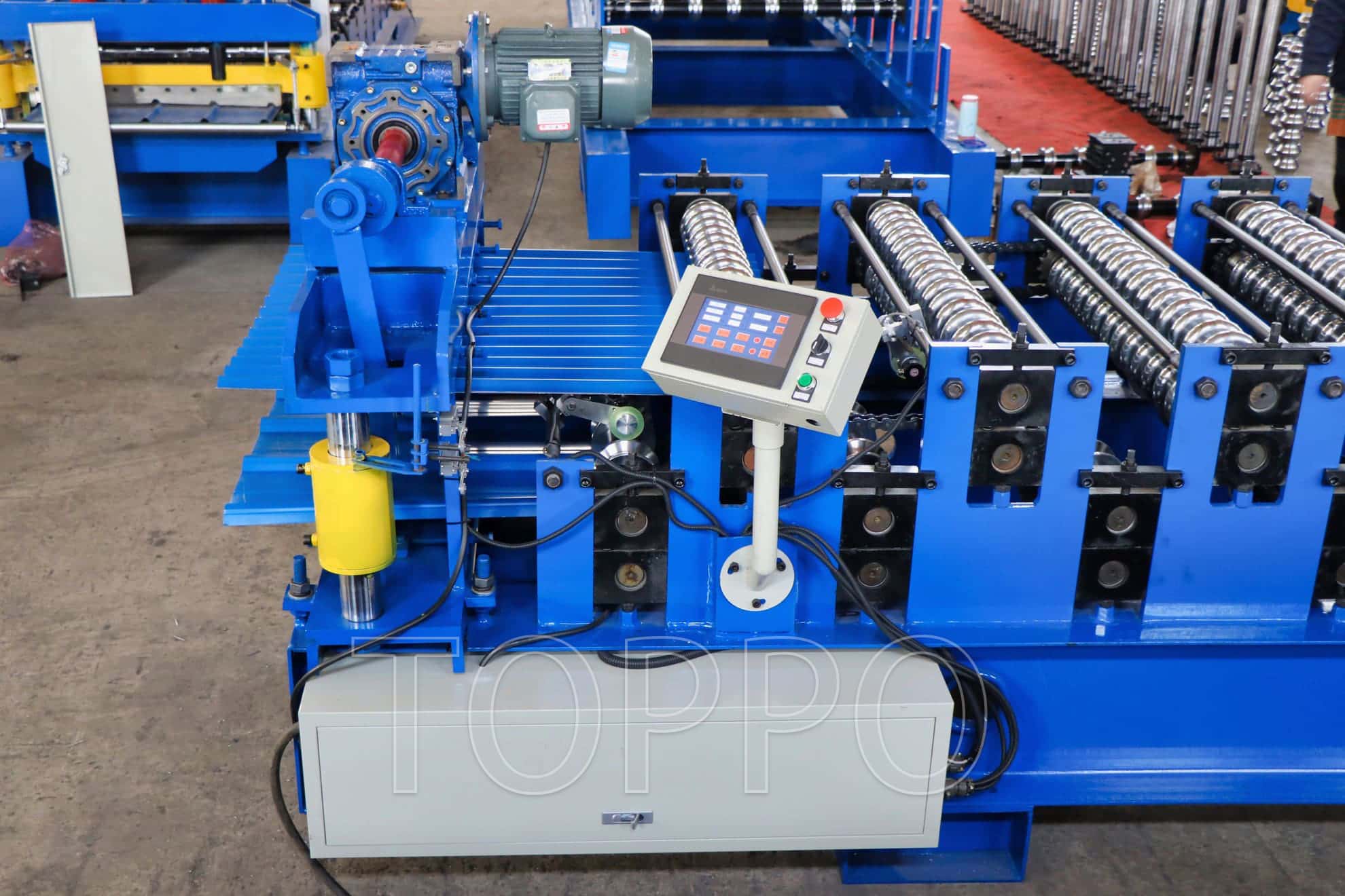 Single Layer Corrugated Roofing Sheet Roll Forming Machine