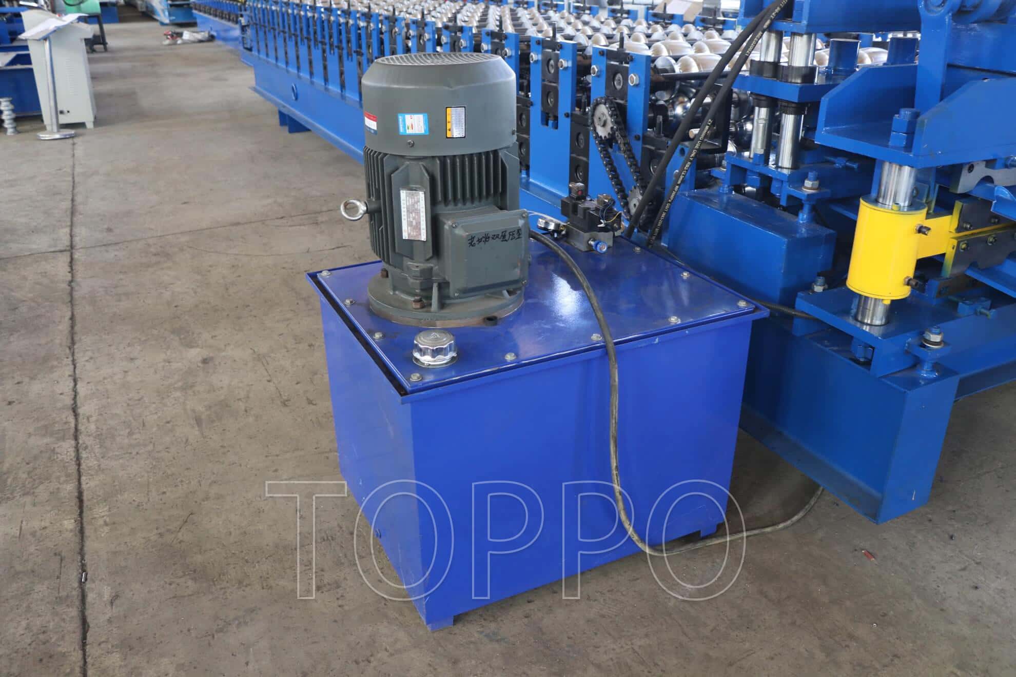 Electric Shear Bamboo Profile Double Layer Roll Forming Machine