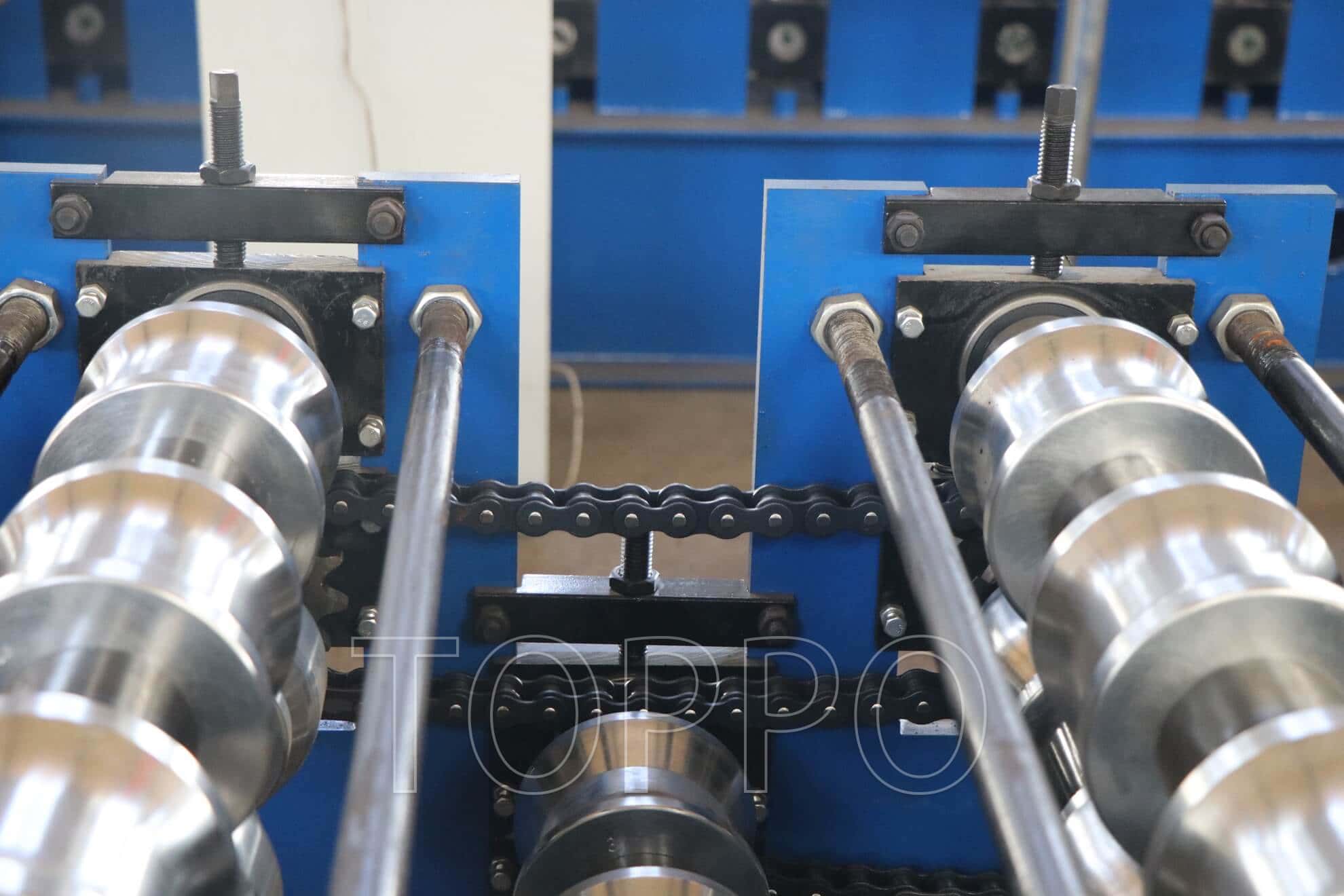 Electric Shear Bamboo Profile Double Layer Roll Forming Machine