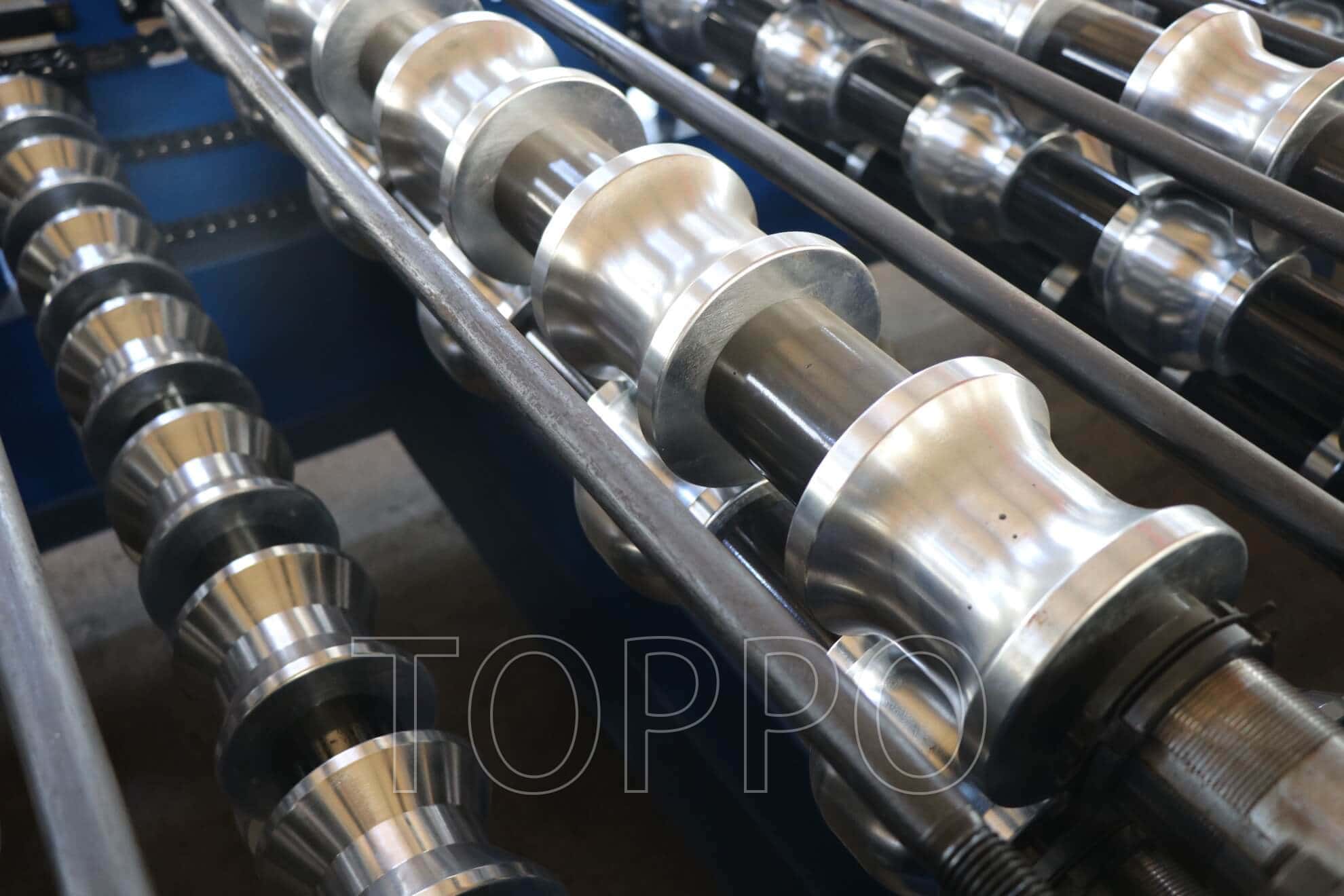 Electric Shear Bamboo Profile Double Layer Roll Forming Machine