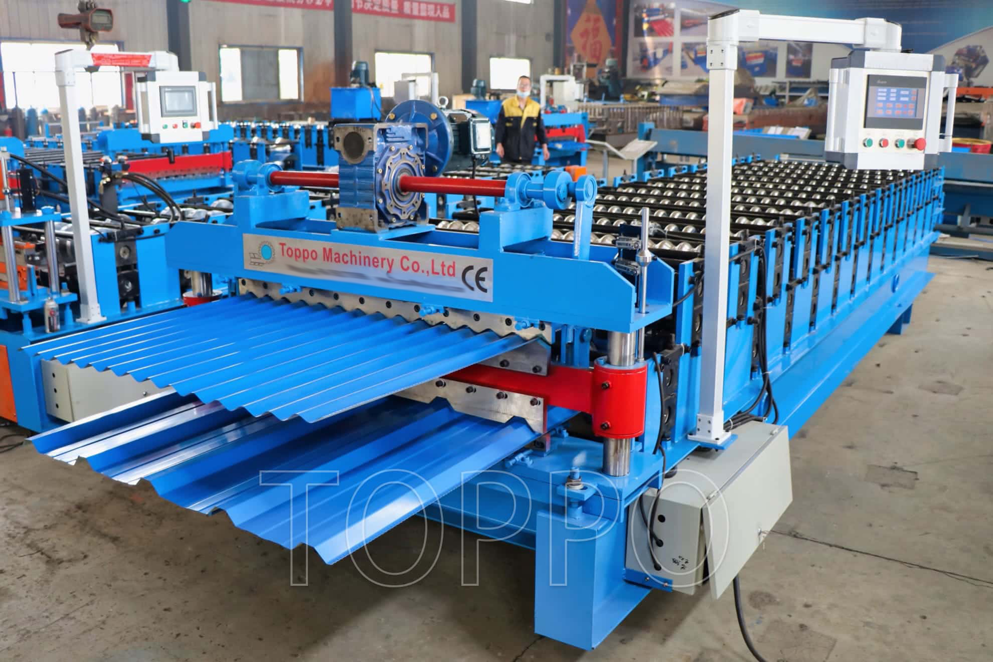 Double Layer Roll Forming Machine with PLC Control for Roofing Sheets