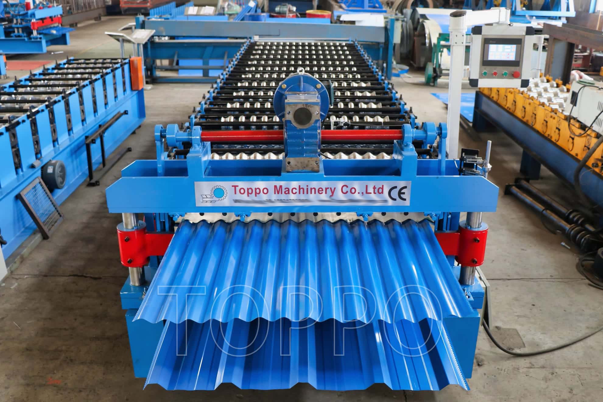 Double Layer Roll Forming Machine with PLC Control for Roofing Sheets