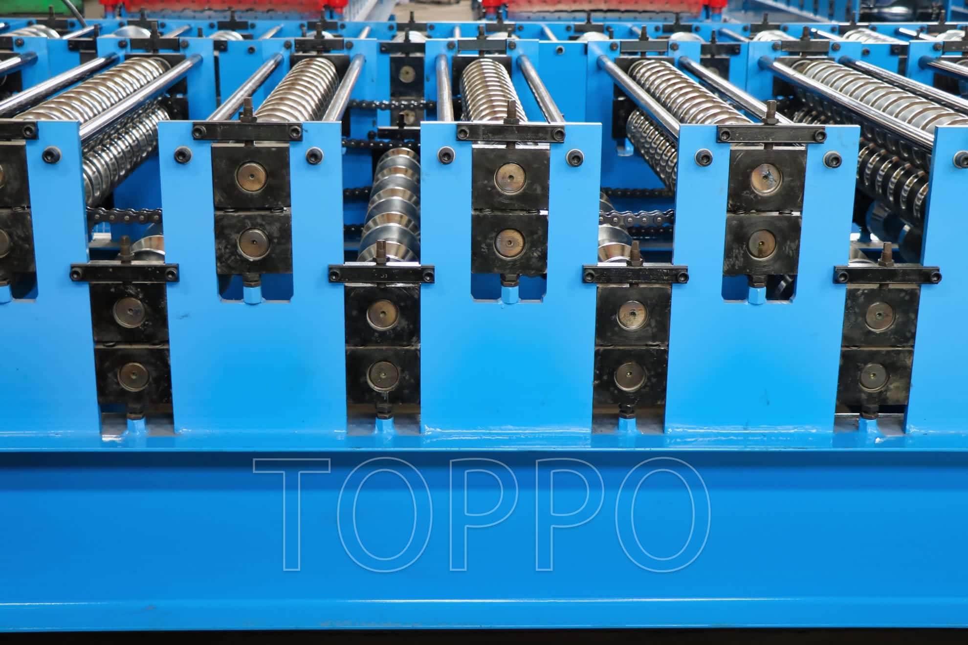 Curved Glazed Tile & IBR Double Layer Roll Forming Machine with 4-Post Structure