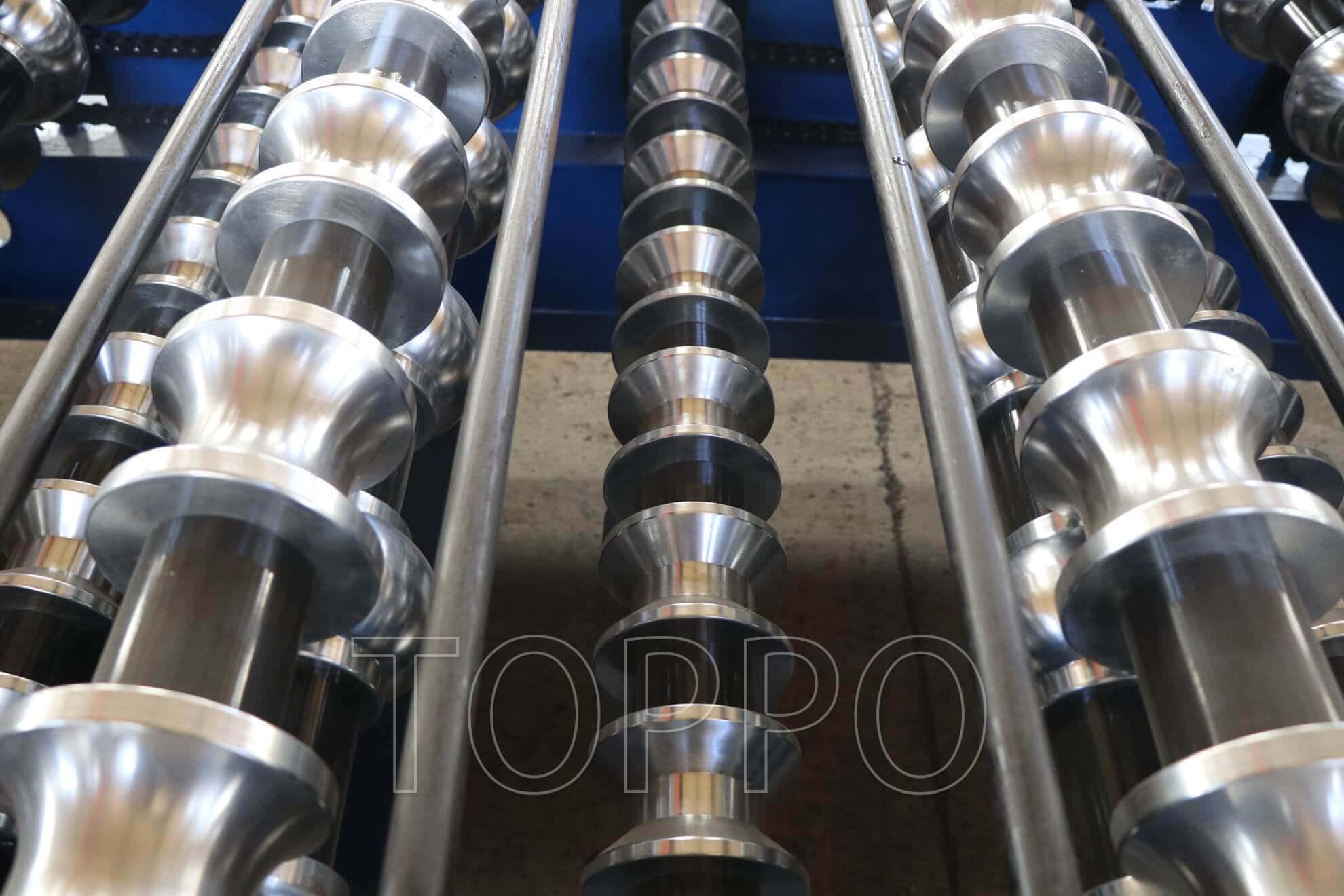 Electric Shear Bamboo Profile Double Layer Roll Forming Machine