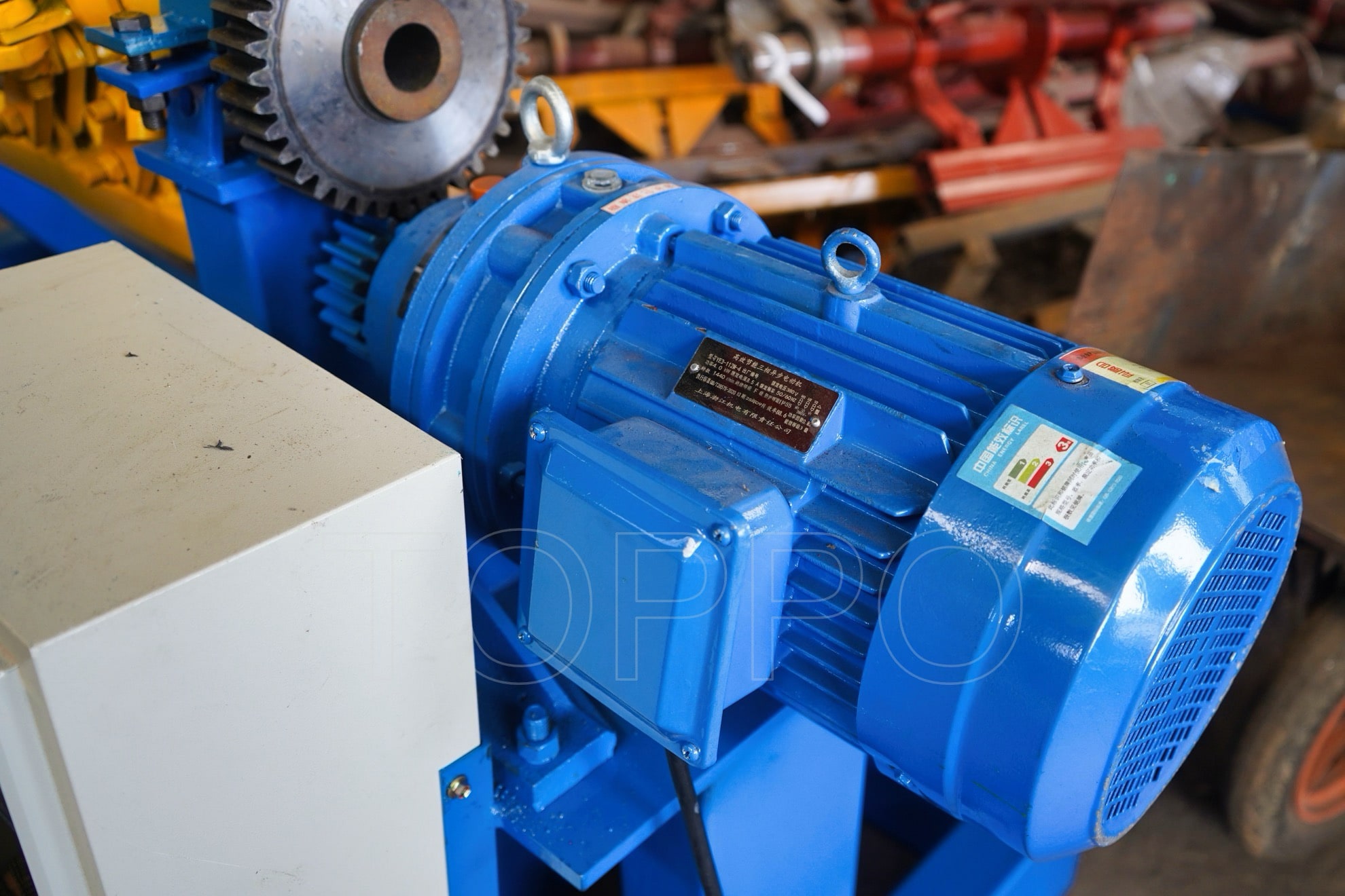 10 Ton Electric Decoiler with Motor Drive and Control Panel
