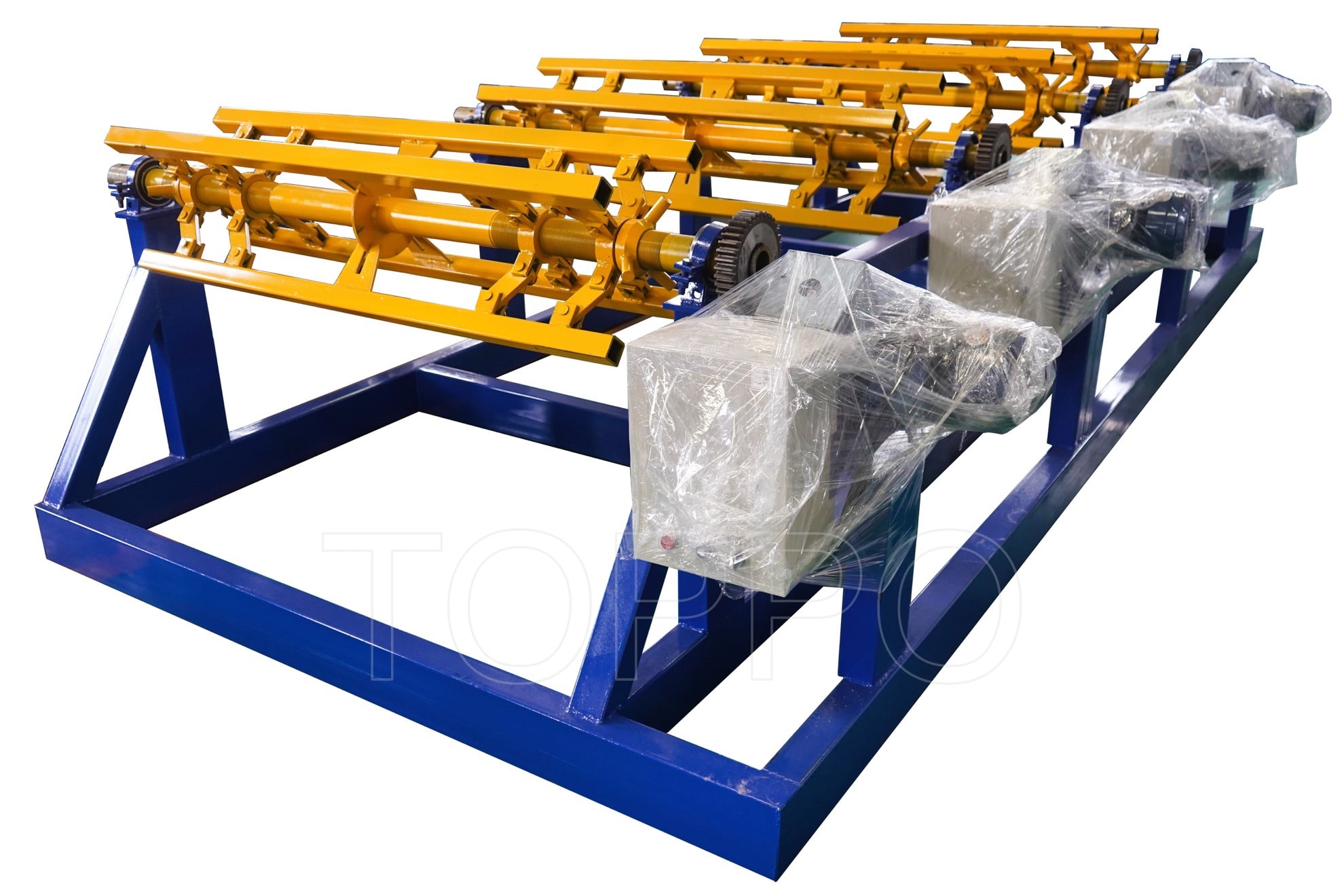 Triple Shaft Electric Decoiler for Multi-Coil Roll Forming Lines