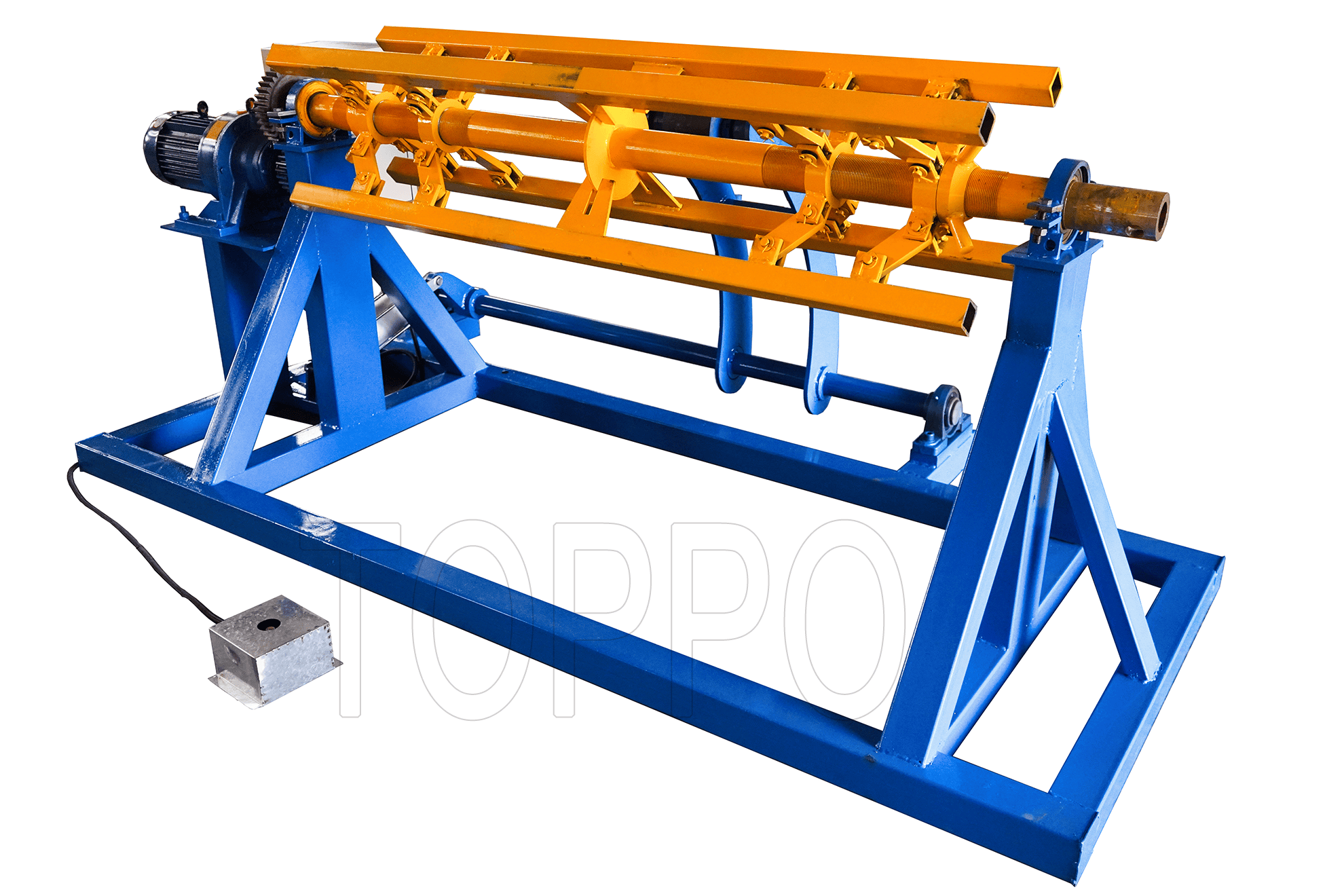 Electric Decoiler with Movable Arm Support for Roll Forming