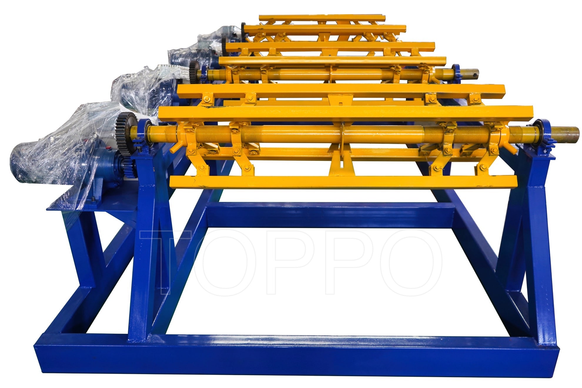 Triple Shaft Electric Decoiler for Multi-Coil Roll Forming Lines