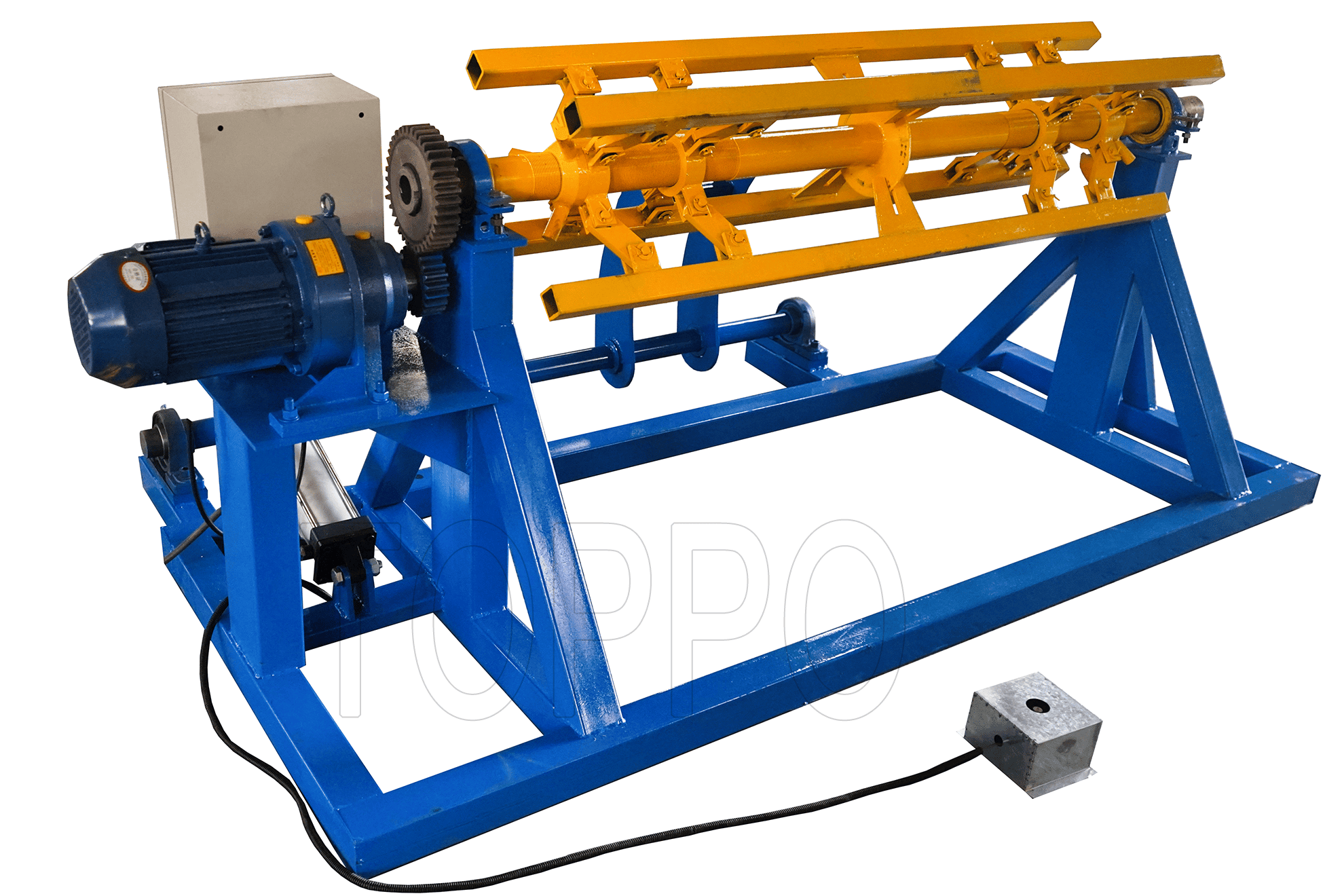 Electric Decoiler with Movable Arm Support for Roll Forming