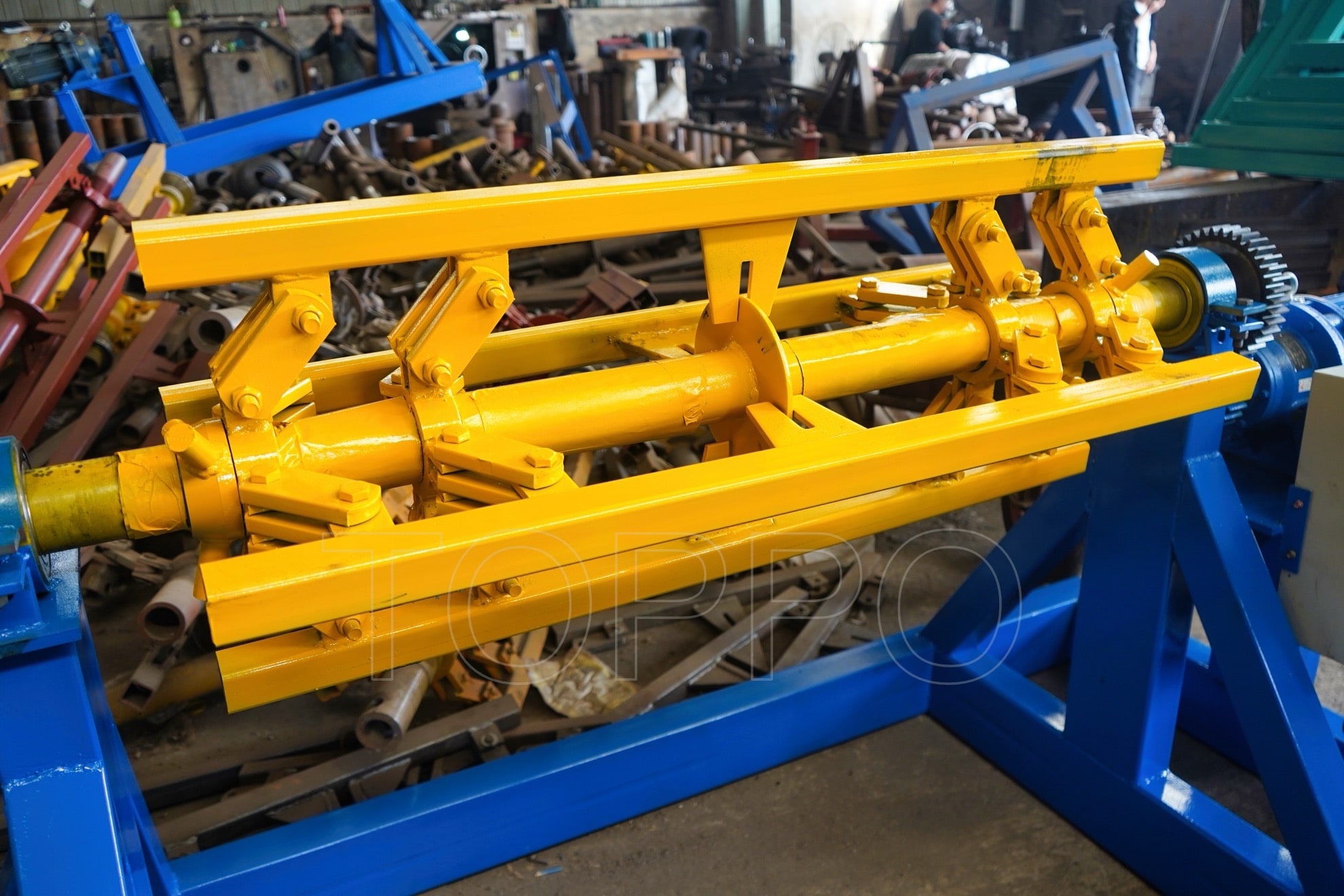 10 Ton Electric Decoiler with Motor Drive and Control Panel