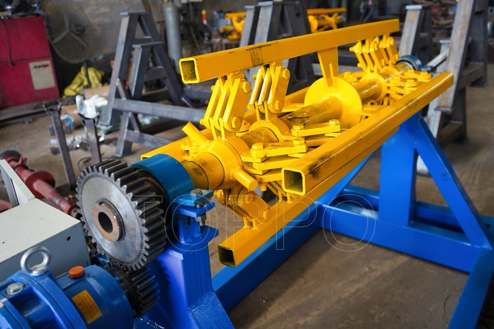 10 Ton Electric Decoiler with Motor Drive and Control Panel