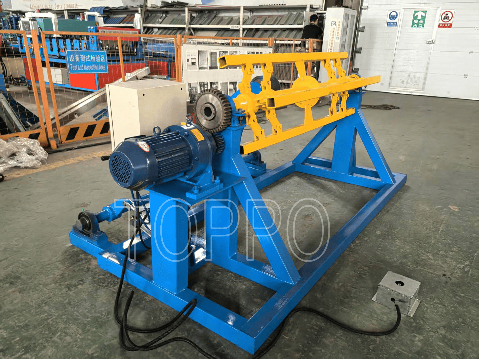 Electric Decoiler with Movable Arm Support for Roll Forming