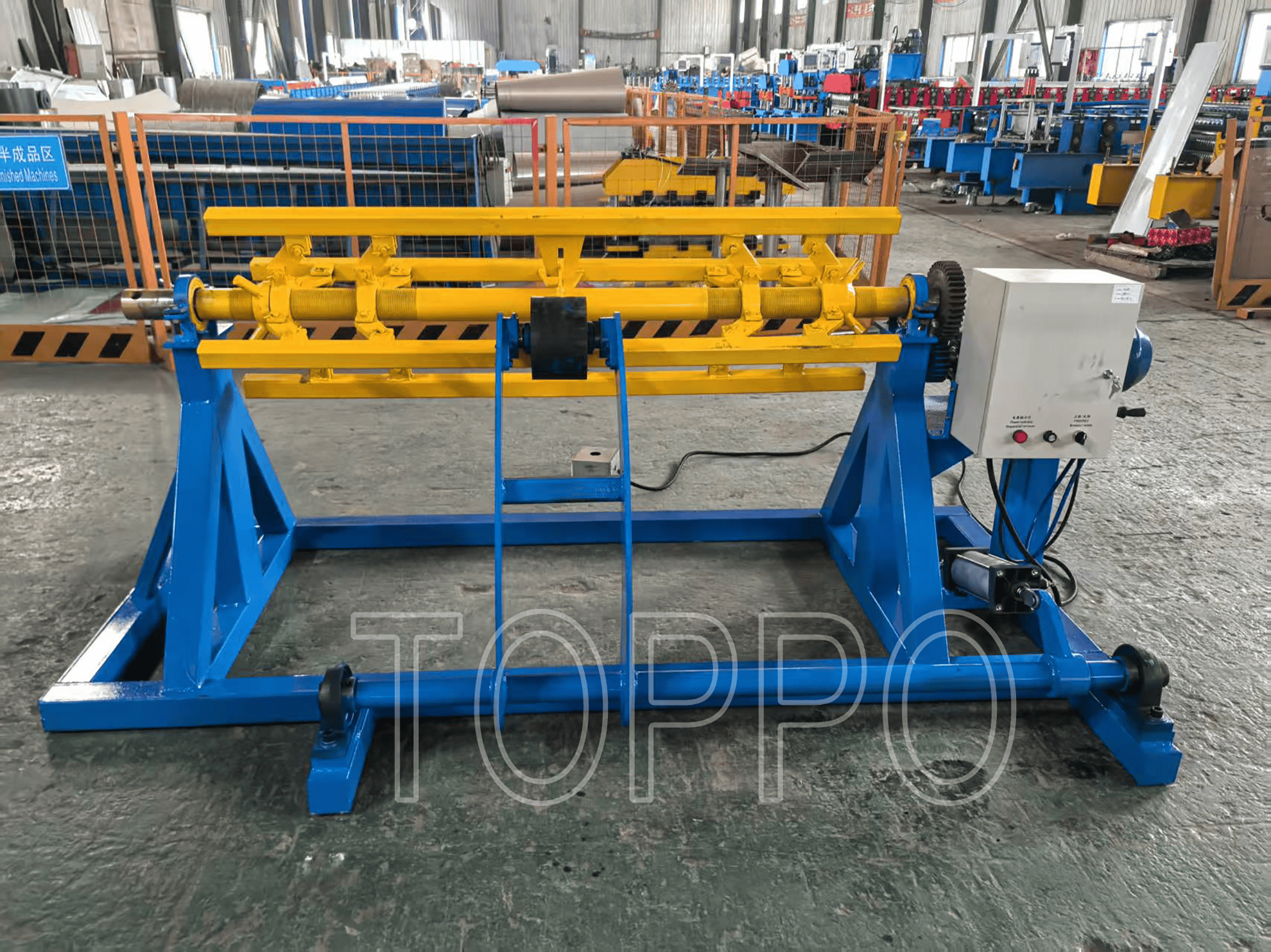 Electric Decoiler with Movable Arm Support for Roll Forming