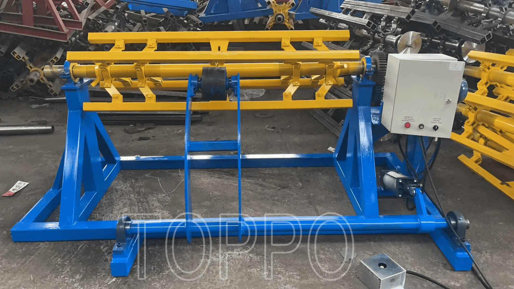 Electric Decoiler with Movable Arm Support for Roll Forming