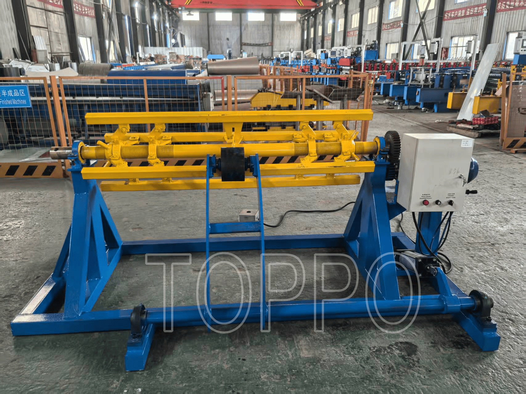 Electric Decoiler with Movable Arm Support for Roll Forming