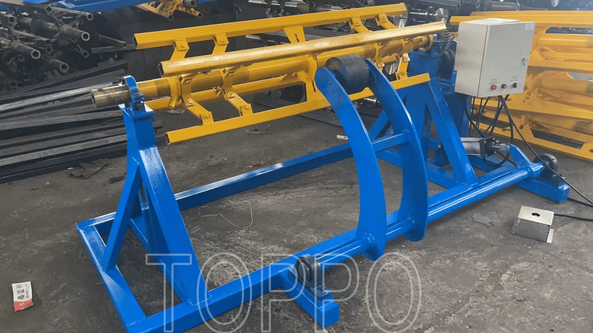 Electric Decoiler with Movable Arm Support for Roll Forming
