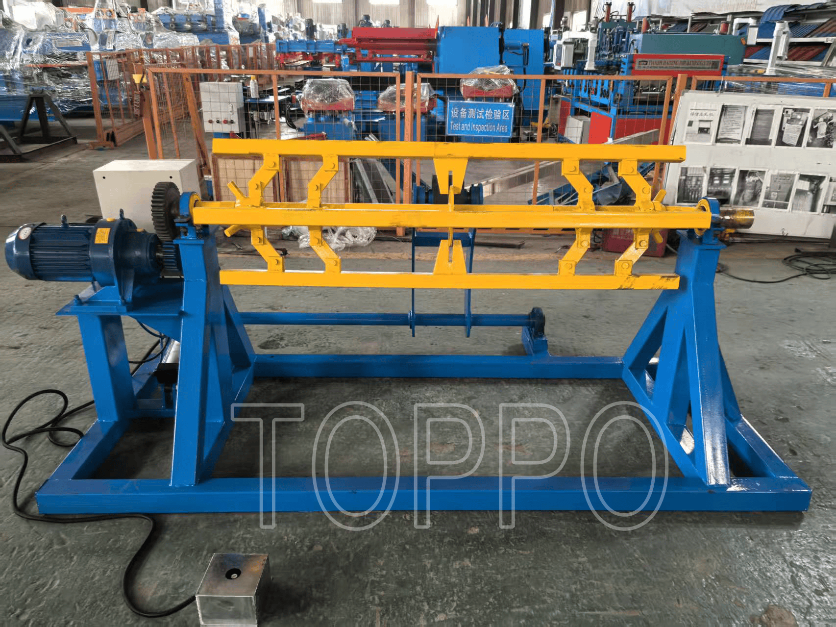 Electric Decoiler with Movable Arm Support for Roll Forming