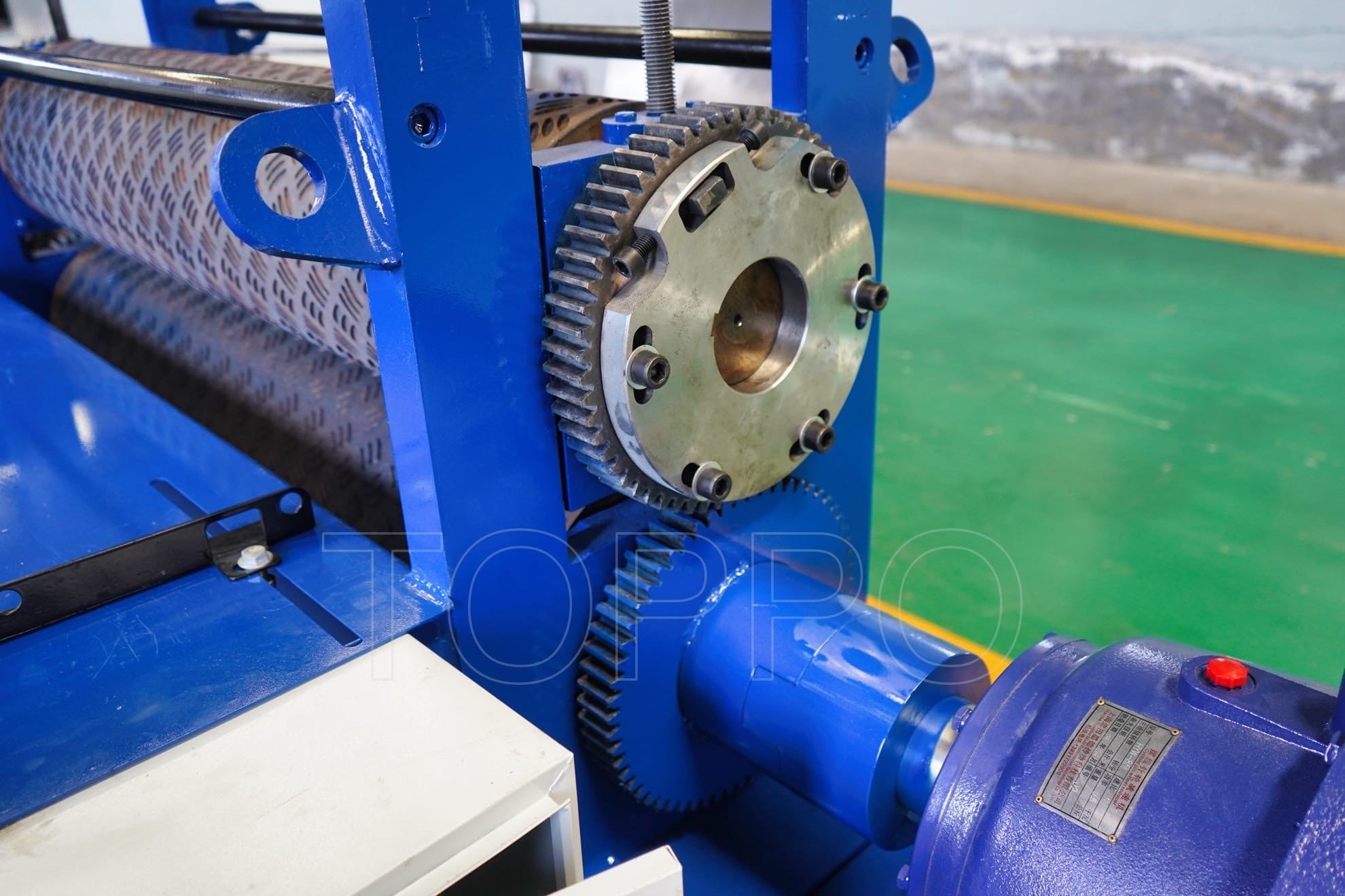 Flat Metal Sheet Embossing Machine with Output Roller Table