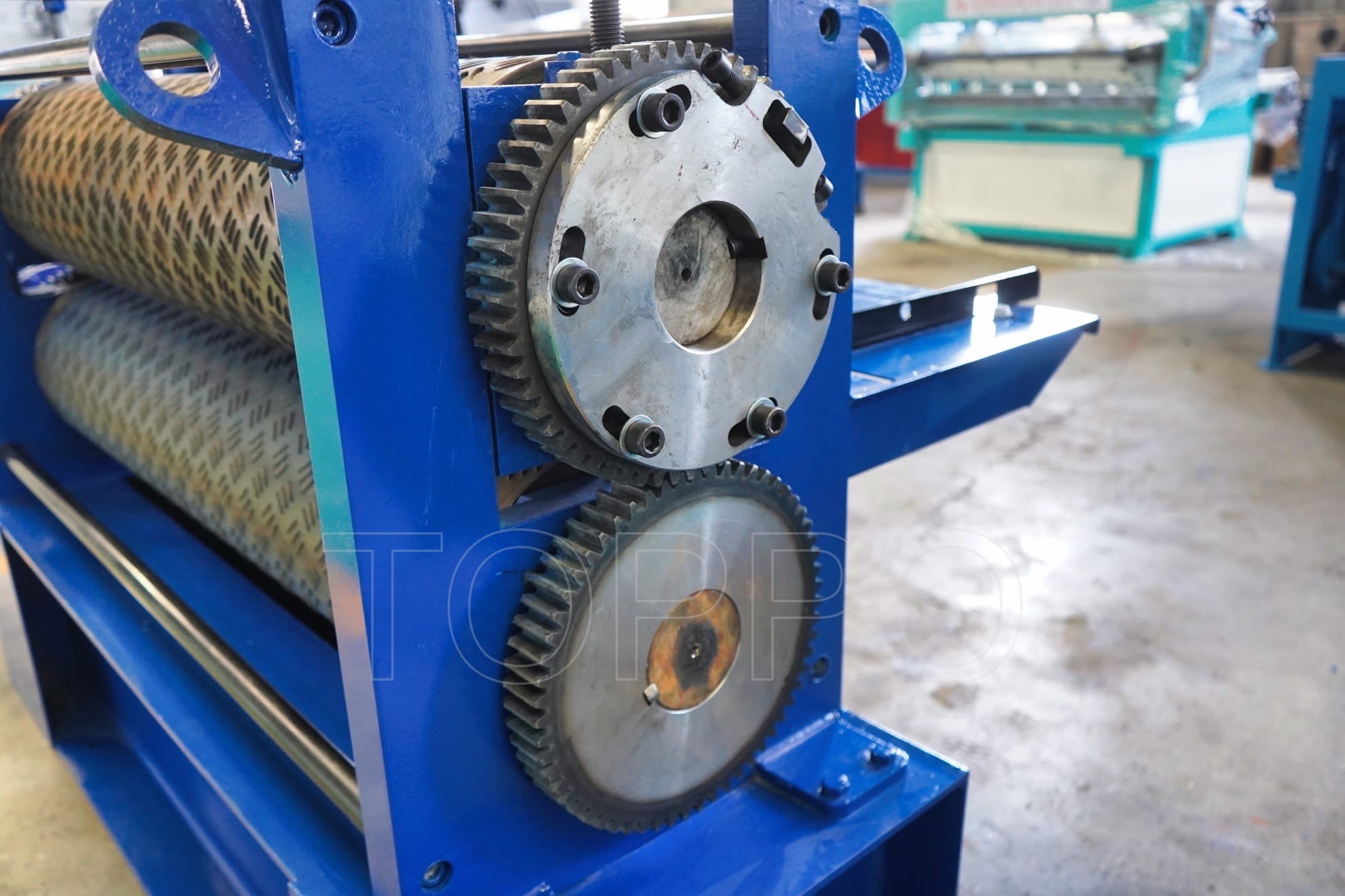 Heavy Duty Single Shaft Metal Sheet Embossing Machine with Large Pattern Rollers