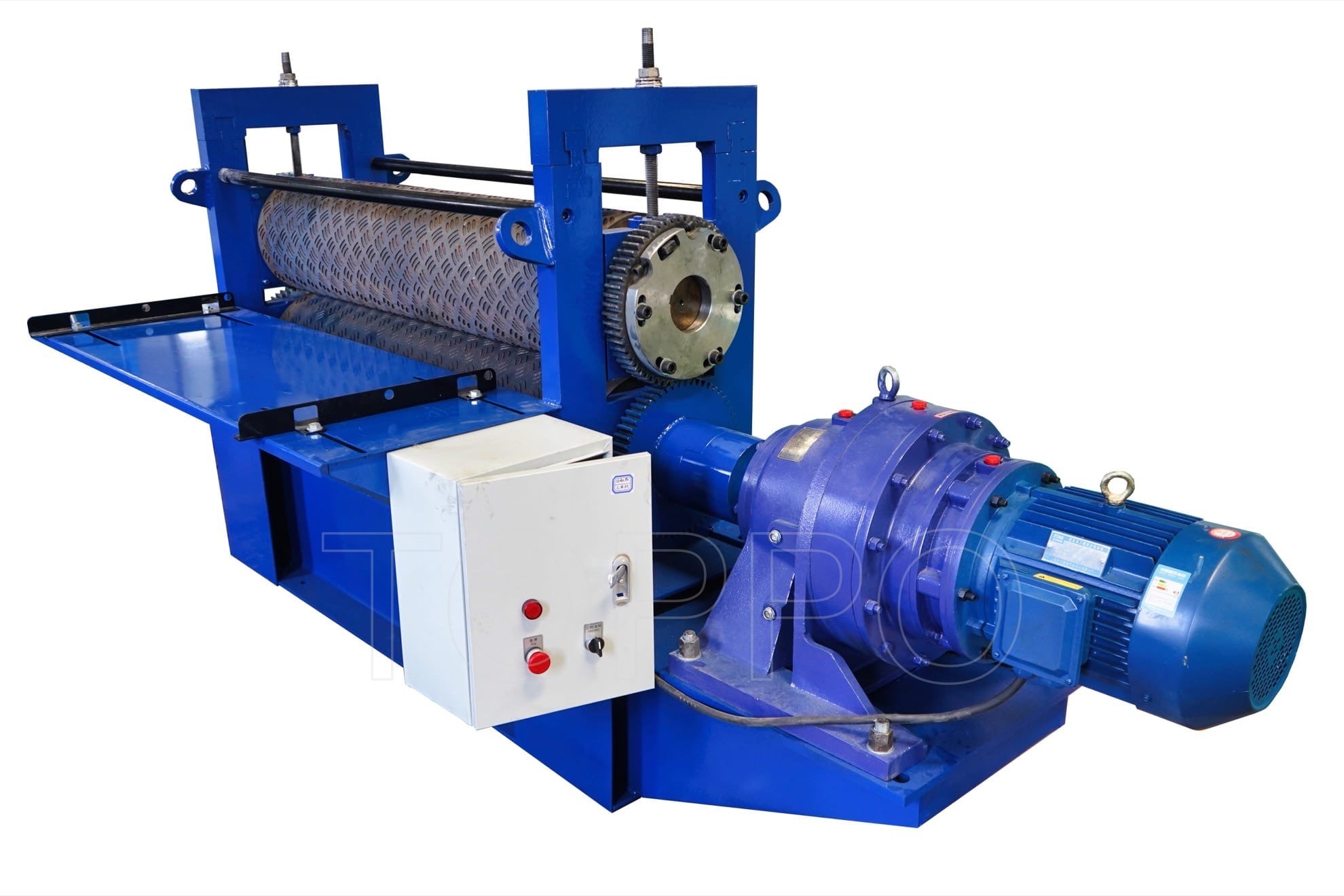 Heavy Duty Single Shaft Metal Sheet Embossing Machine with Large Pattern Rollers
