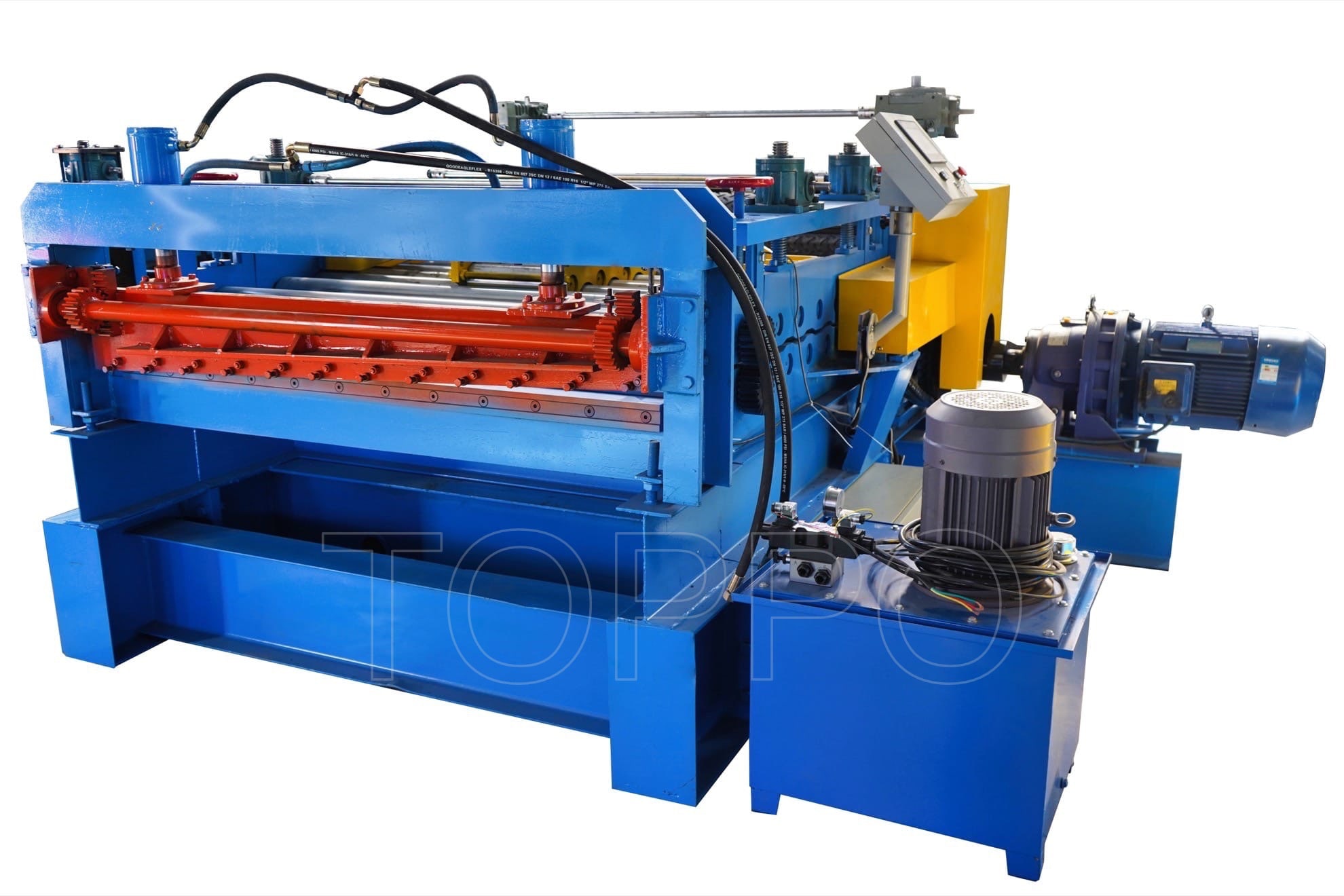 Embossing Machine with Hydraulic Shearing for Metal Sheet Patterning