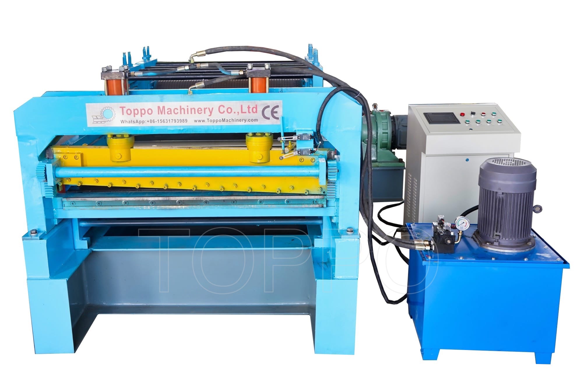 Automatic Leveling Cutting Metal Sheet Embossing Machine