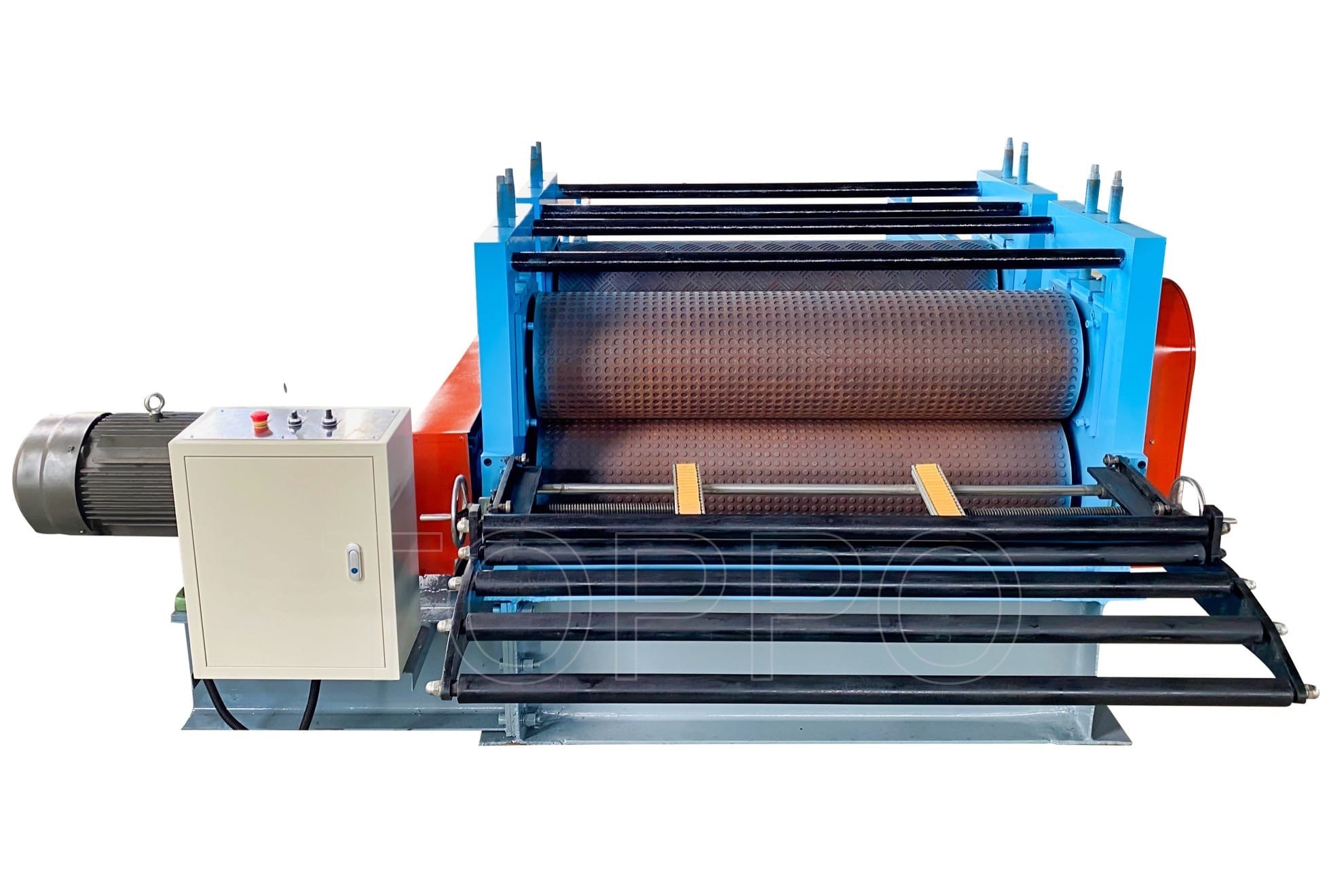 Heavy Duty Coil Feeding Metal Sheet Embossing Machine Line