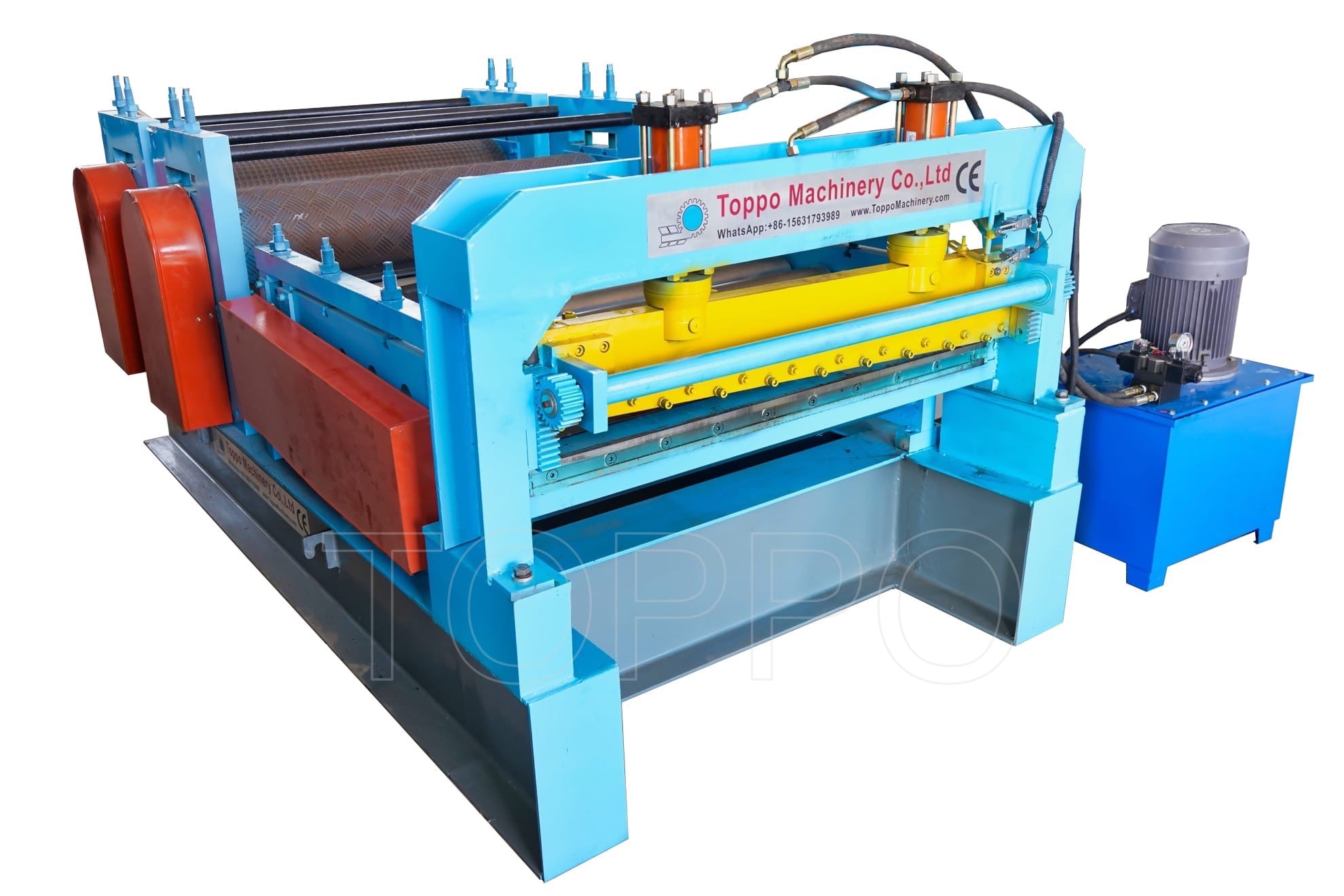 Automatic Leveling Cutting Metal Sheet Embossing Machine