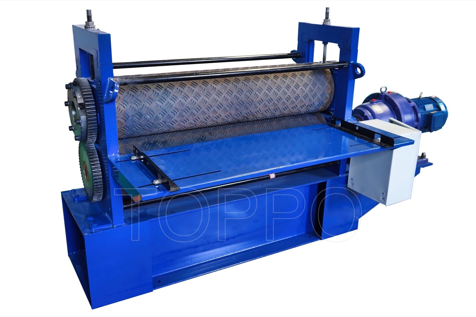 Heavy Duty Single Shaft Metal Sheet Embossing Machine with Large Pattern Rollers