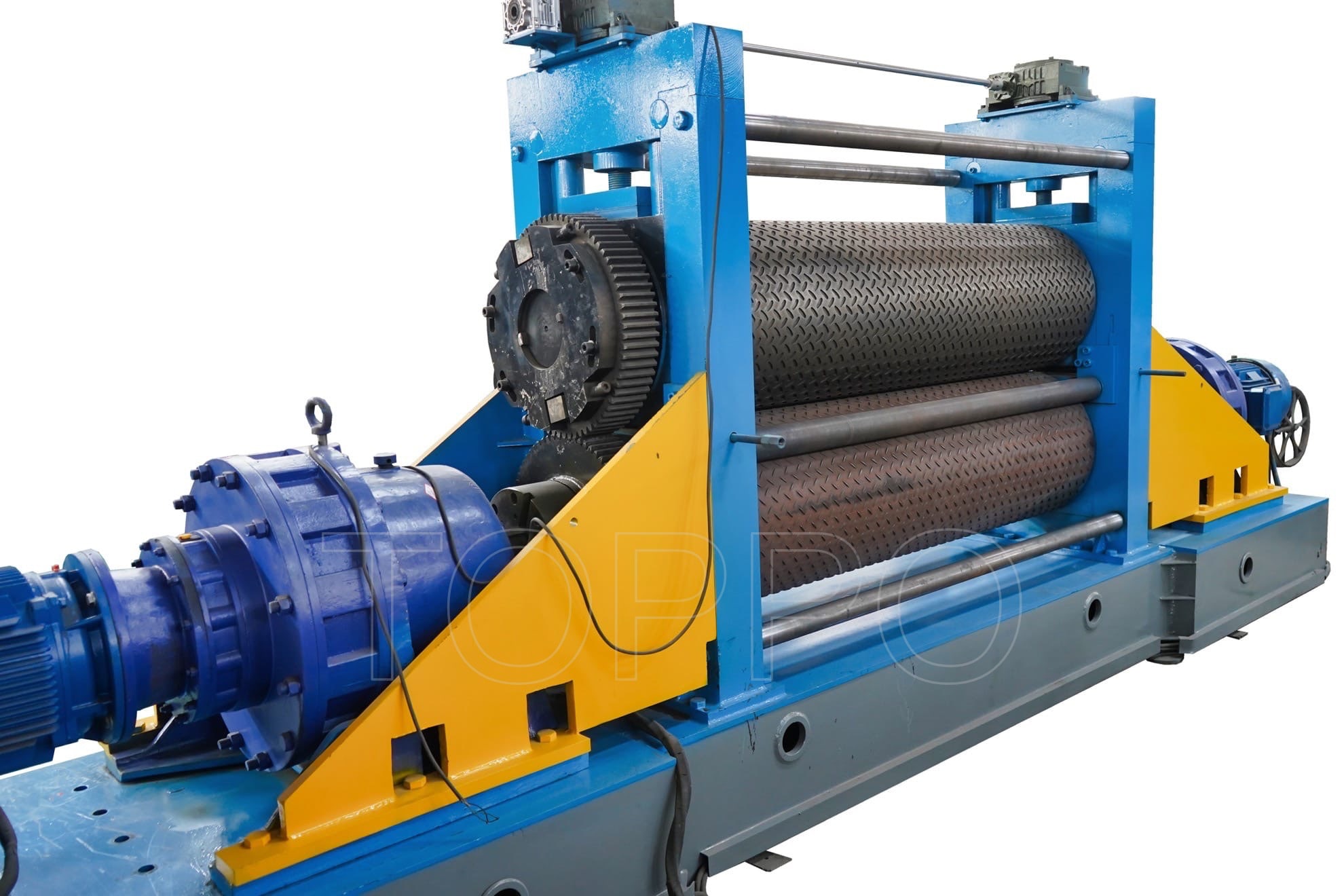 Automatic Metal Sheet Embossing Machine with Feeding Table and Texturing Rollers
