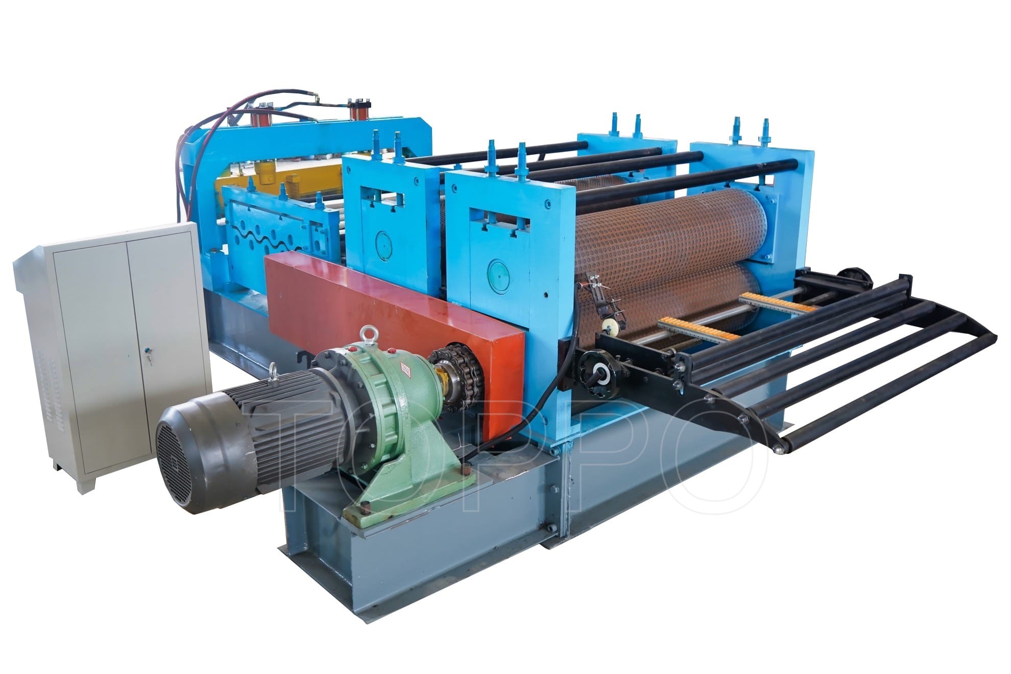 Automatic Leveling Cutting Metal Sheet Embossing Machine