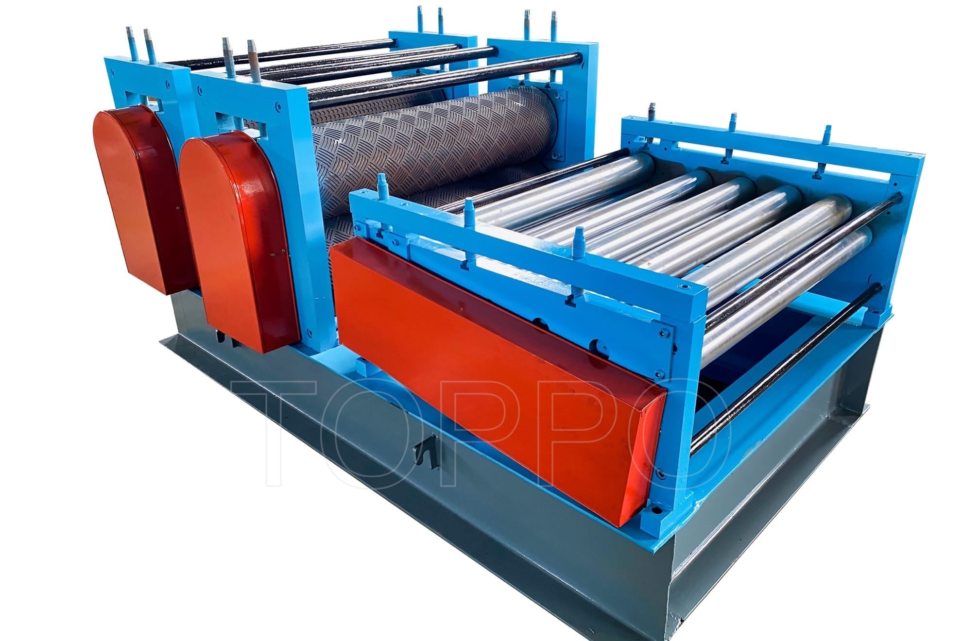 Heavy Duty Coil Feeding Metal Sheet Embossing Machine Line