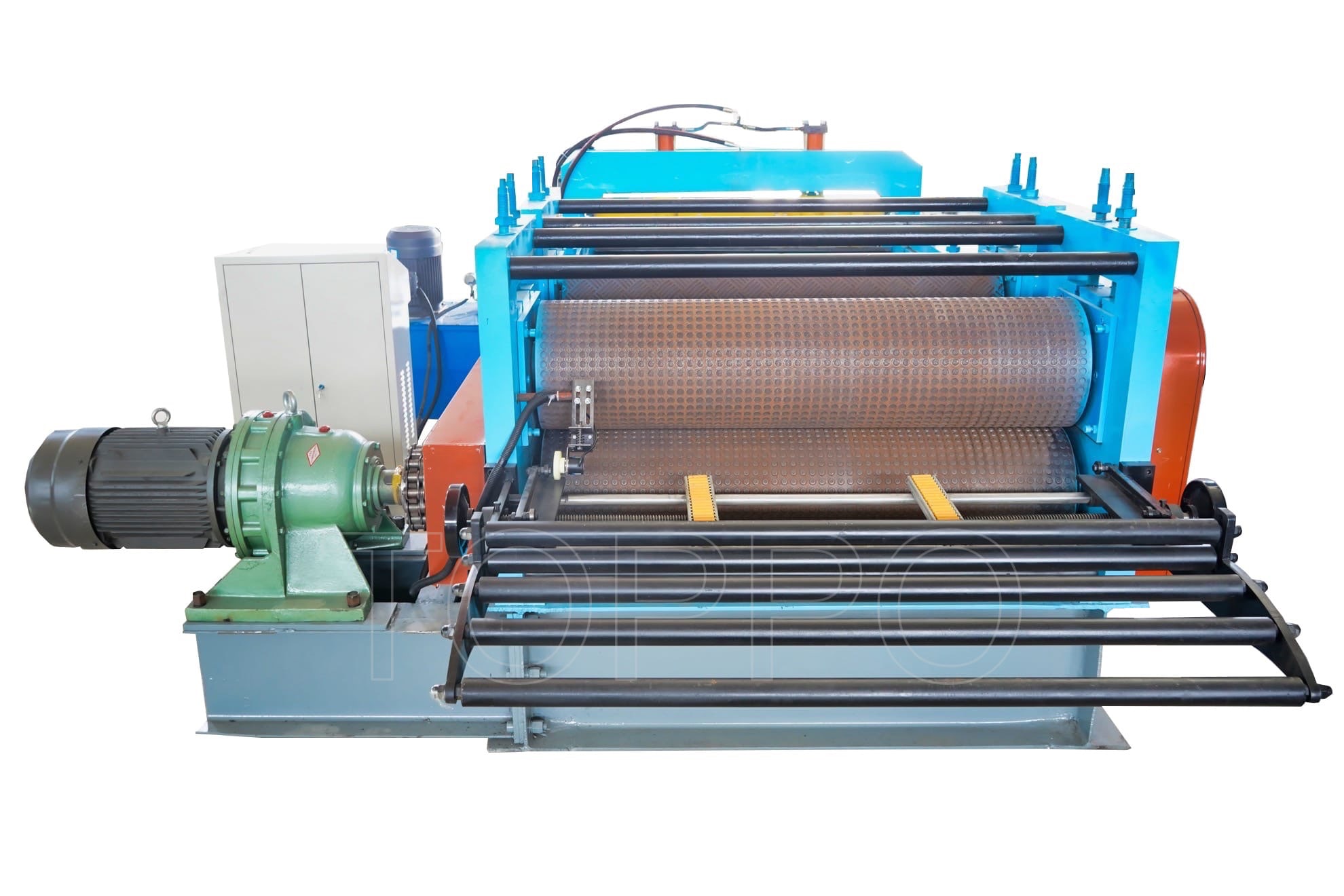 Automatic Leveling Cutting Metal Sheet Embossing Machine