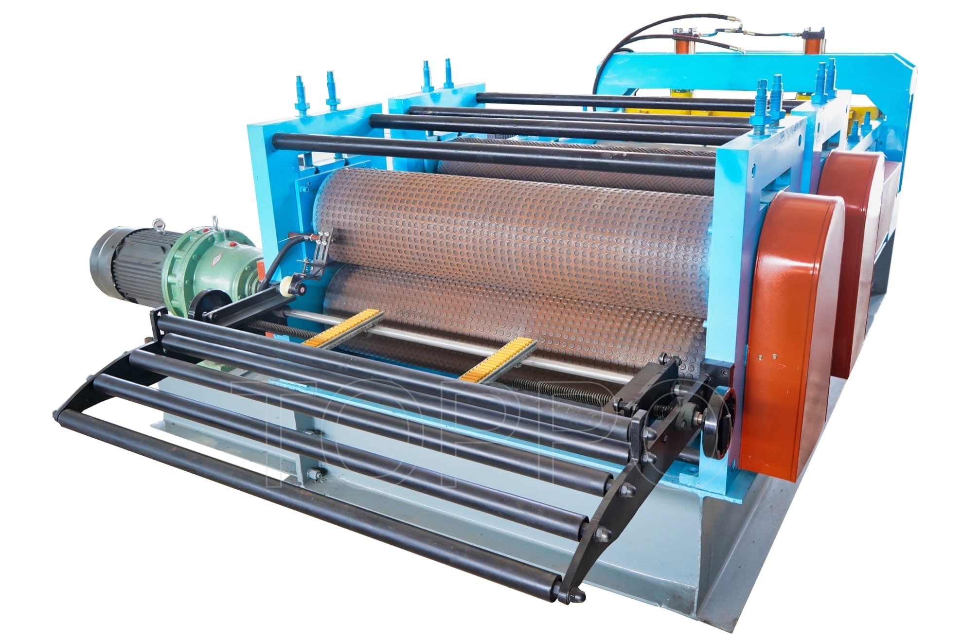 Automatic Leveling Cutting Metal Sheet Embossing Machine
