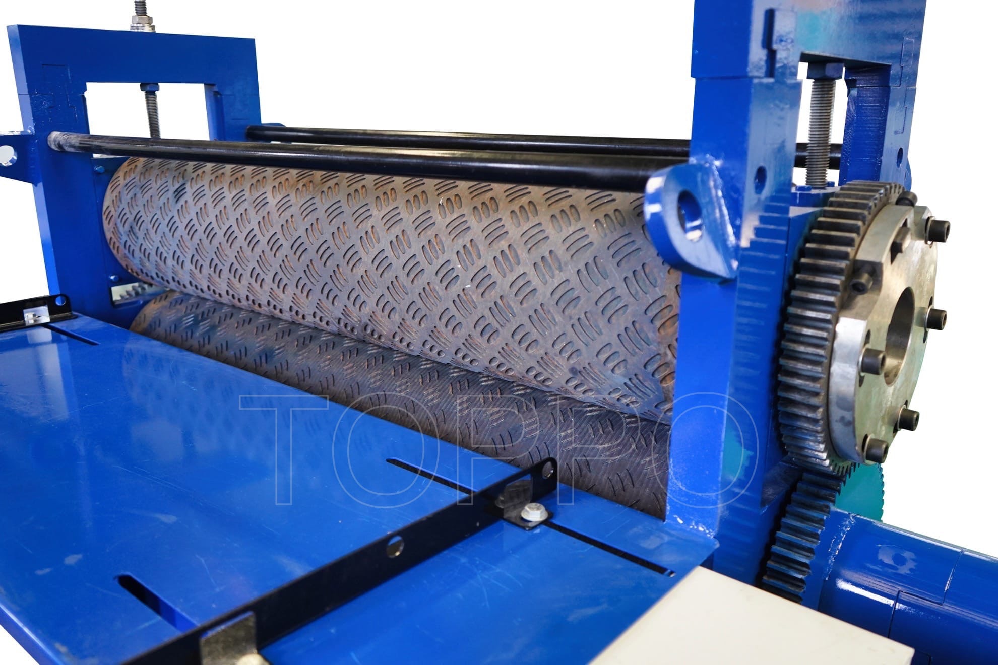 Heavy Duty Single Shaft Metal Sheet Embossing Machine with Large Pattern Rollers