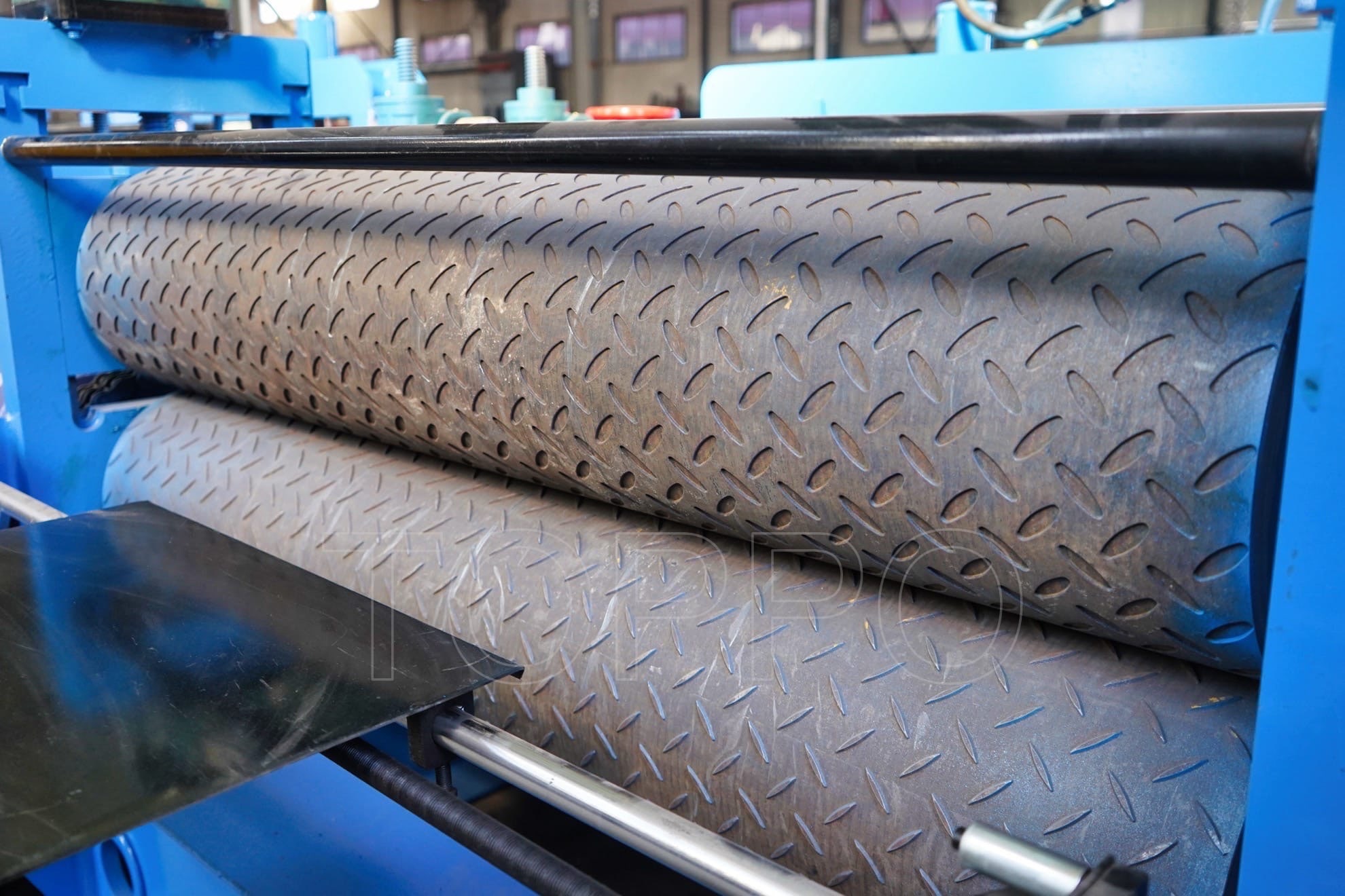 Heavy Duty Industrial Metal Sheet Embossing Machine with Large Pattern Roller
