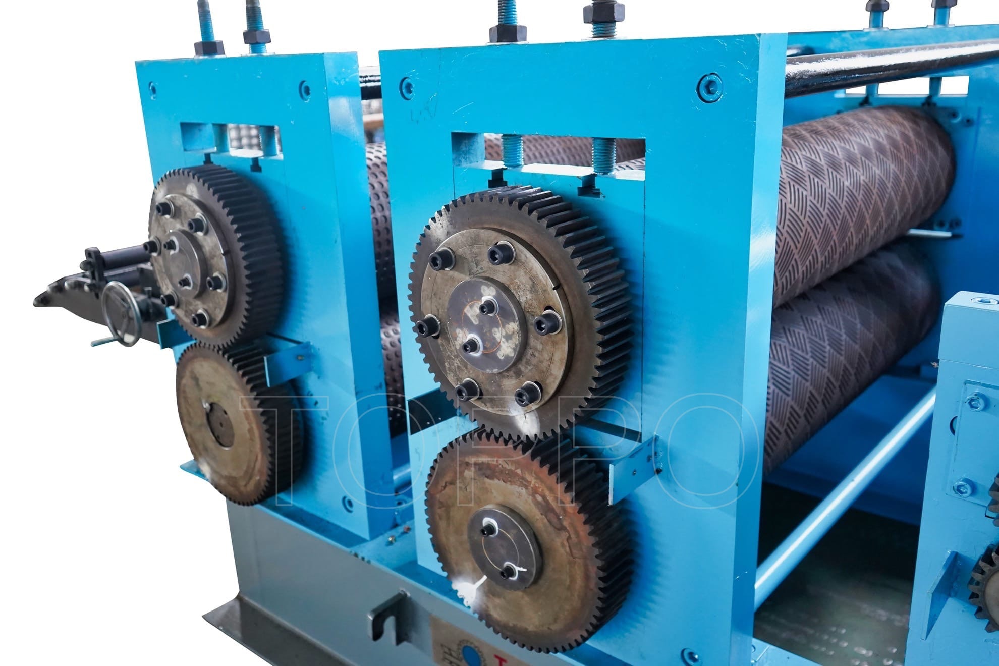 Heavy Duty Coil Feeding Metal Sheet Embossing Machine Line