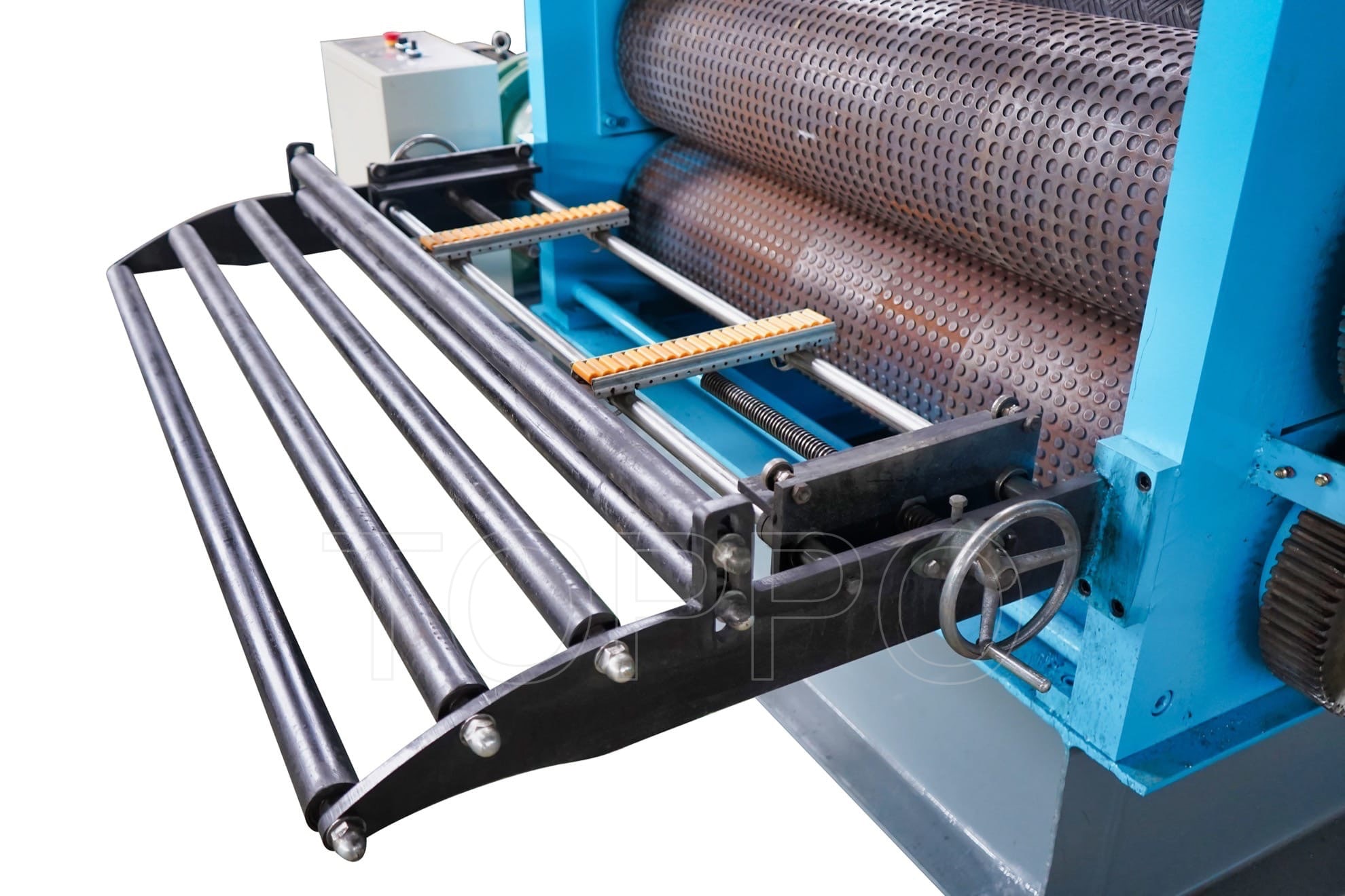 Heavy Duty Coil Feeding Metal Sheet Embossing Machine Line