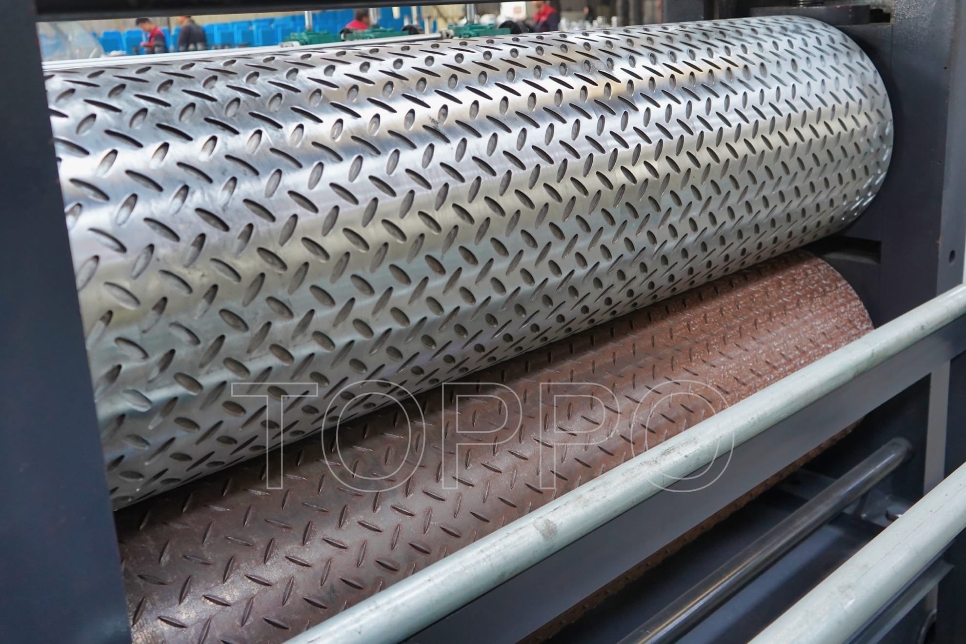 One-Roller Pattern Steel Embossing Machine for Metal Sheet Texturing