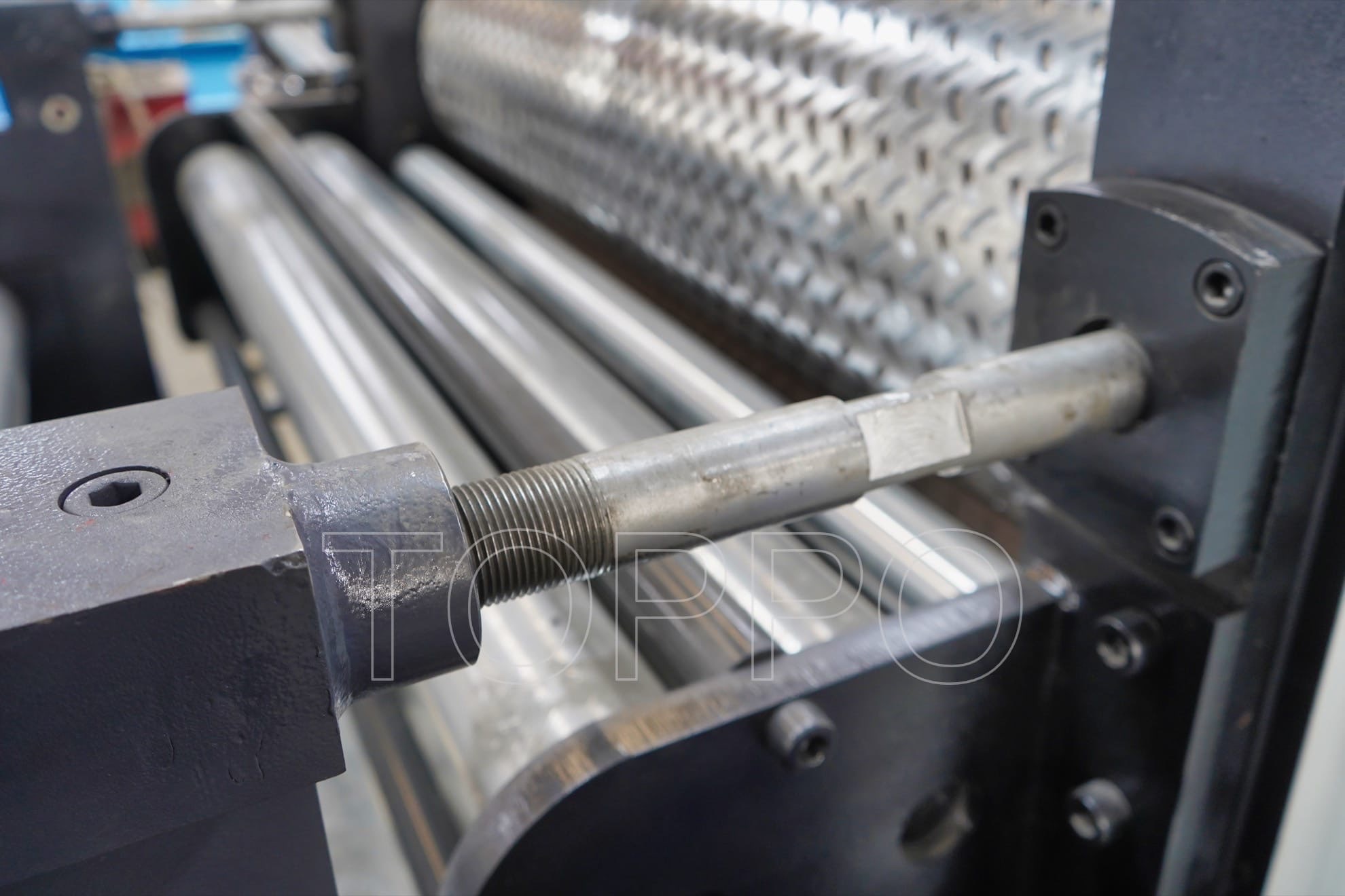 One-Roller Pattern Steel Embossing Machine for Metal Sheet Texturing