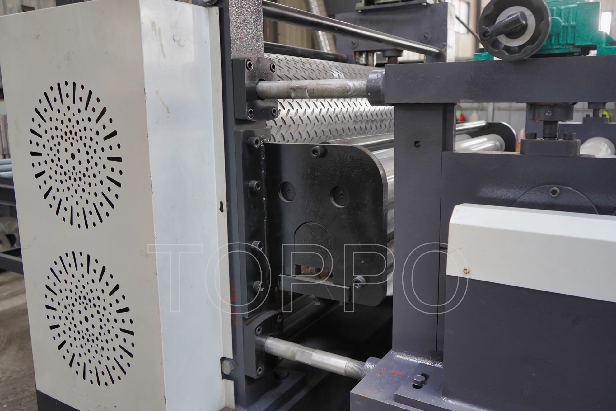 One-Roller Pattern Steel Embossing Machine for Metal Sheet Texturing