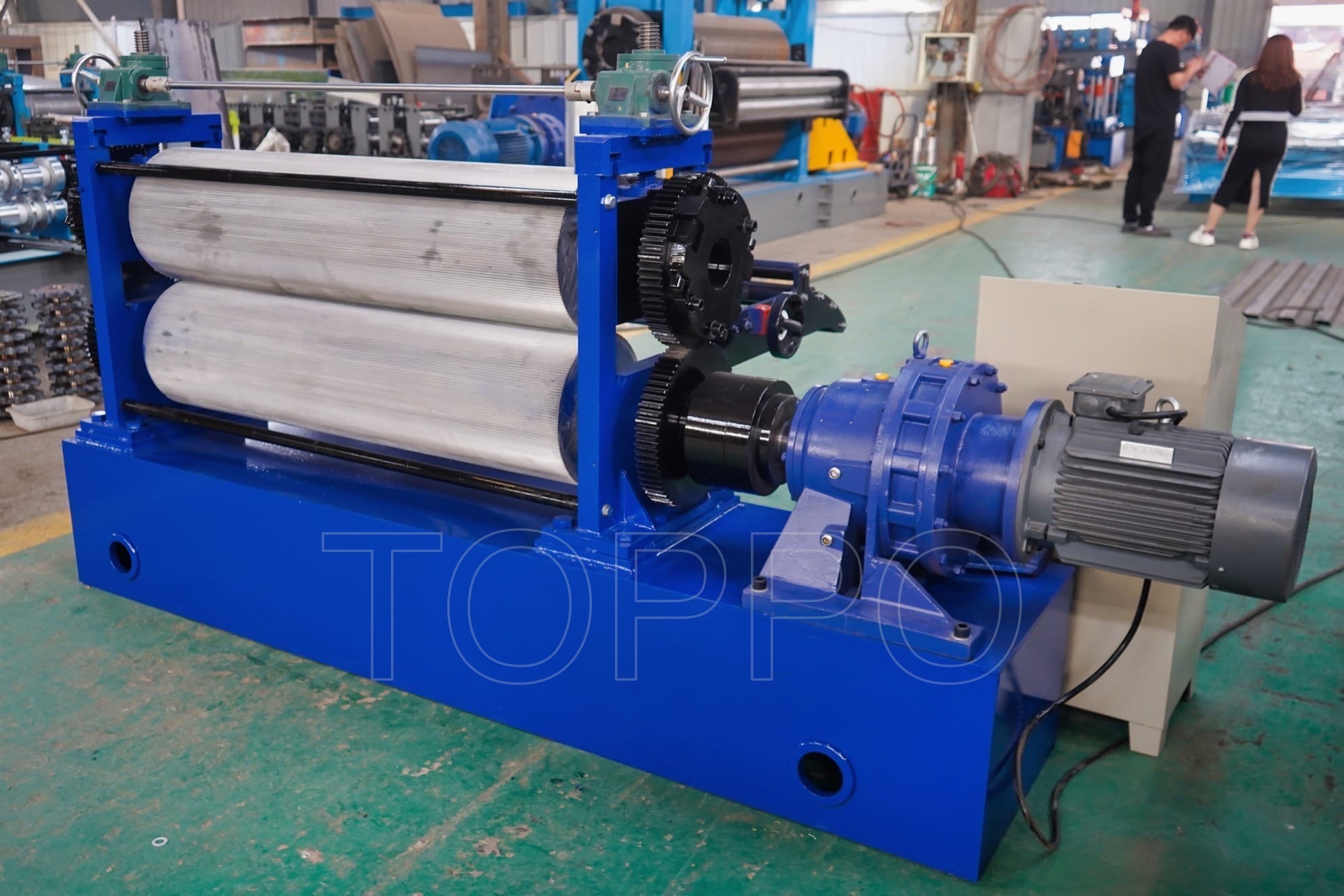 Horizontal Pattern Metal Sheet Embossing Machine with Coil Feeding